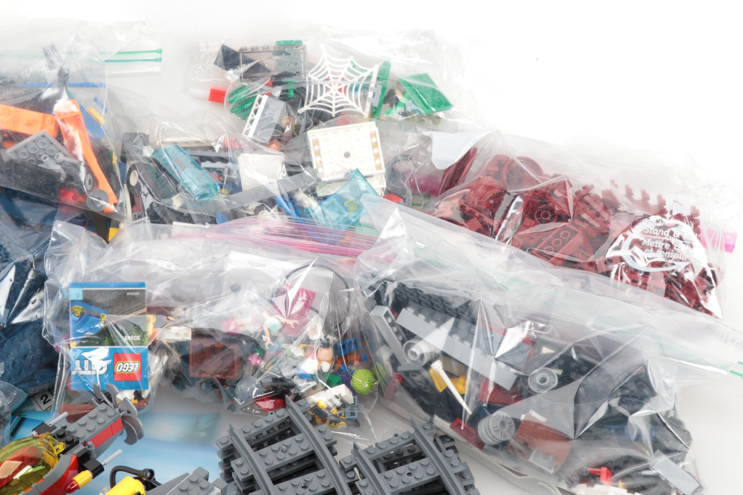 LEGO "City Series" Building Toys Including Figures, Vehicles, Booklets, 2010s