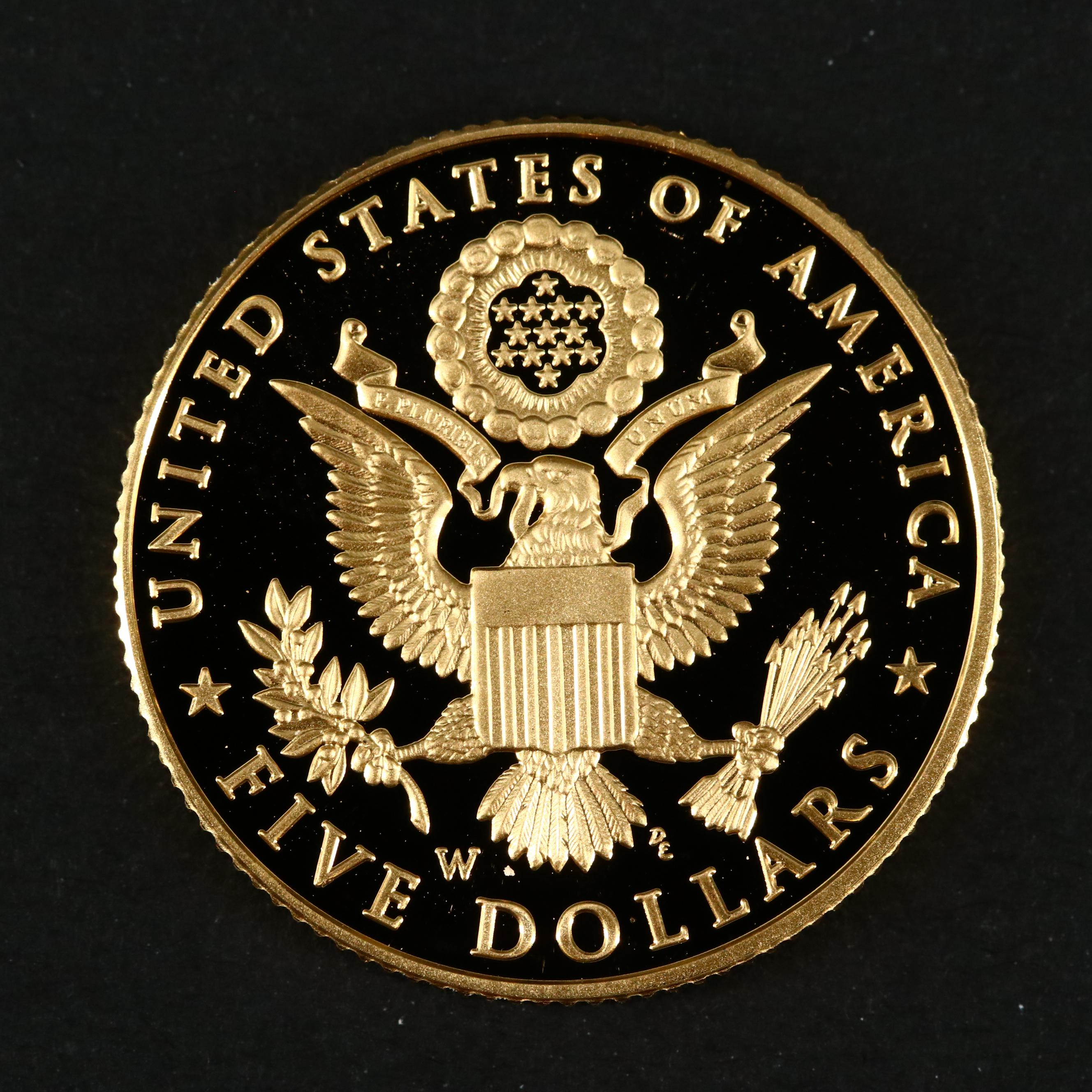 2008-W Bald Eagle Commemorative $5 Gold Proof Coin