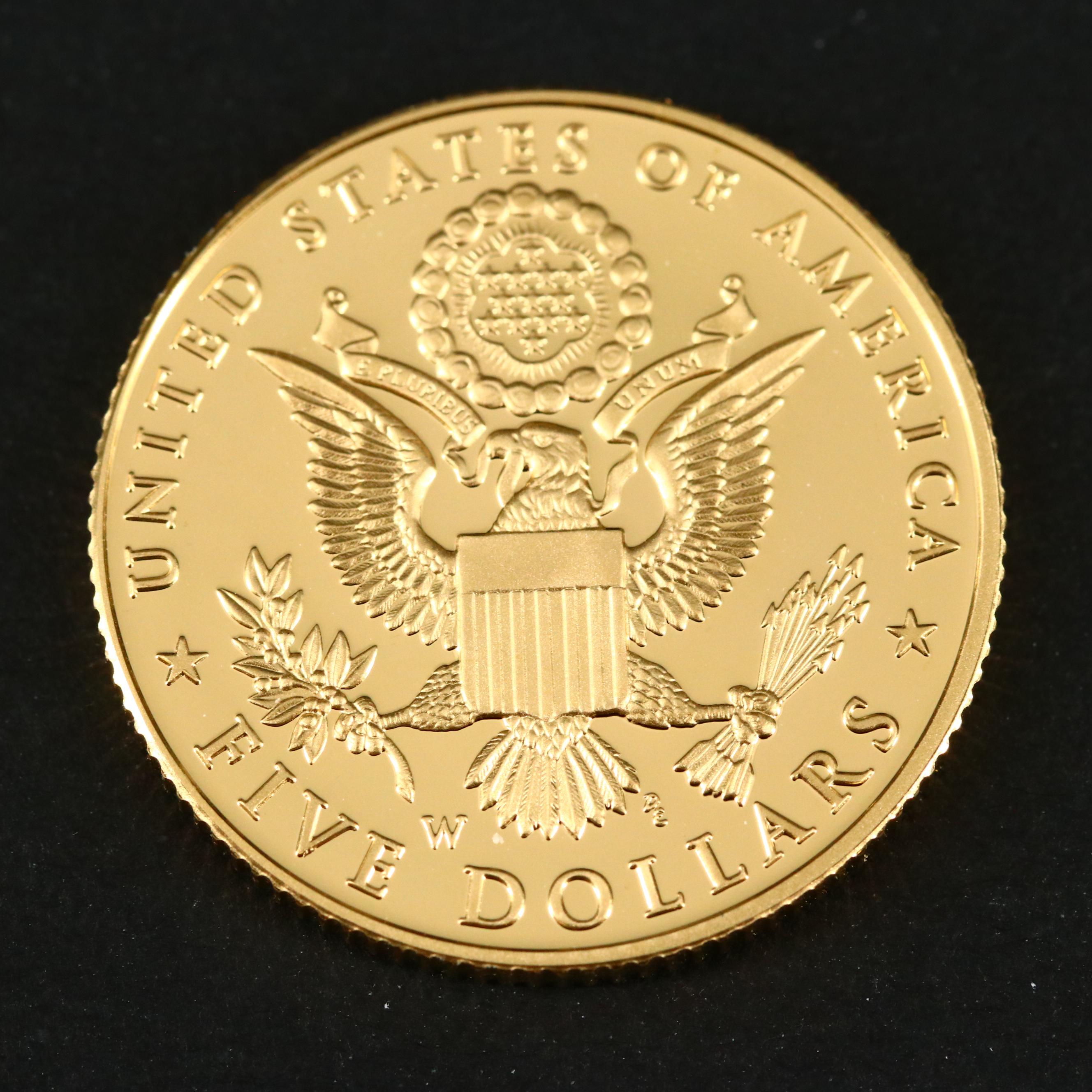 2008-W Bald Eagle Commemorative $5 Gold Proof Coin