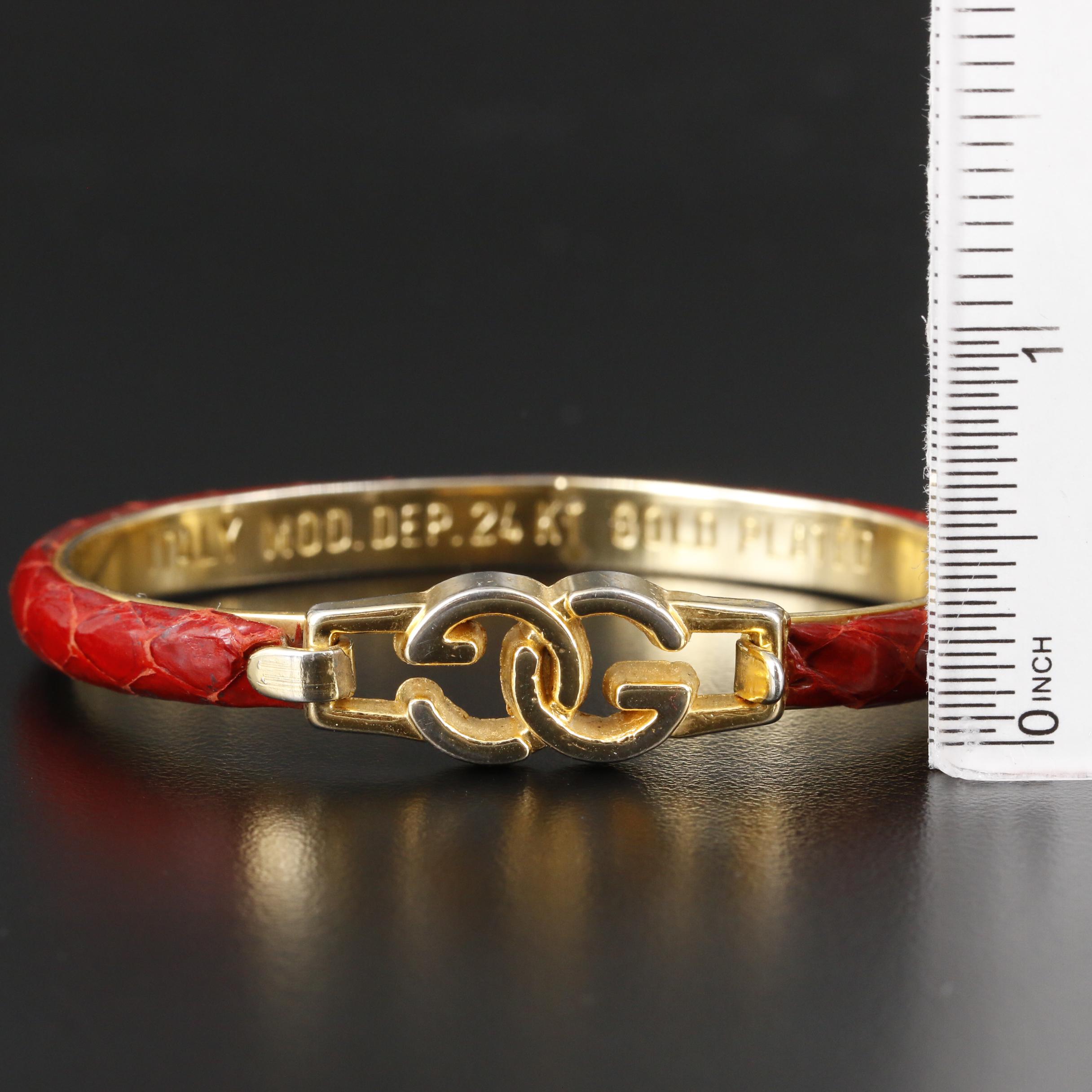 Gucci Snake Skin Bangles