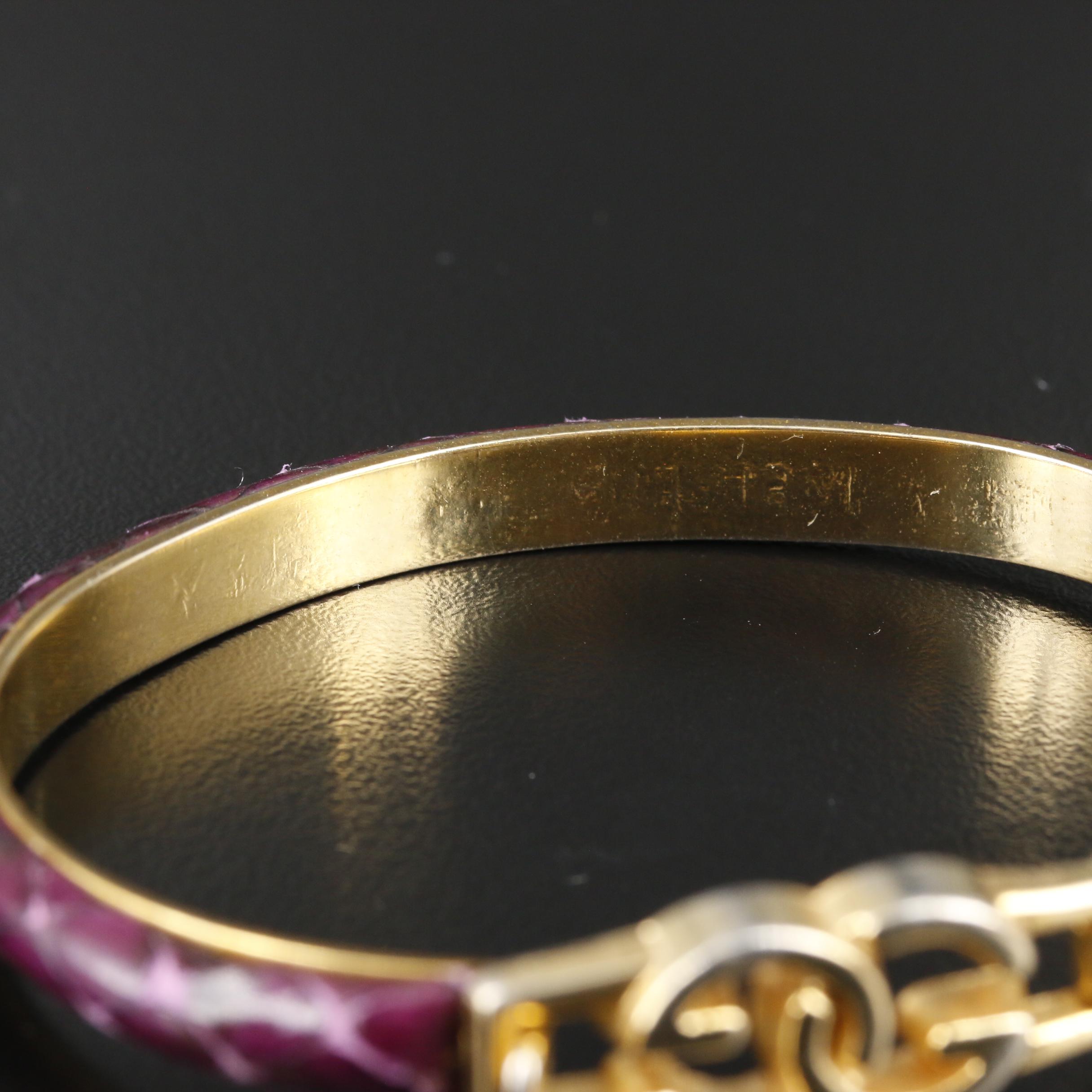 Gucci Snake Skin Bangles