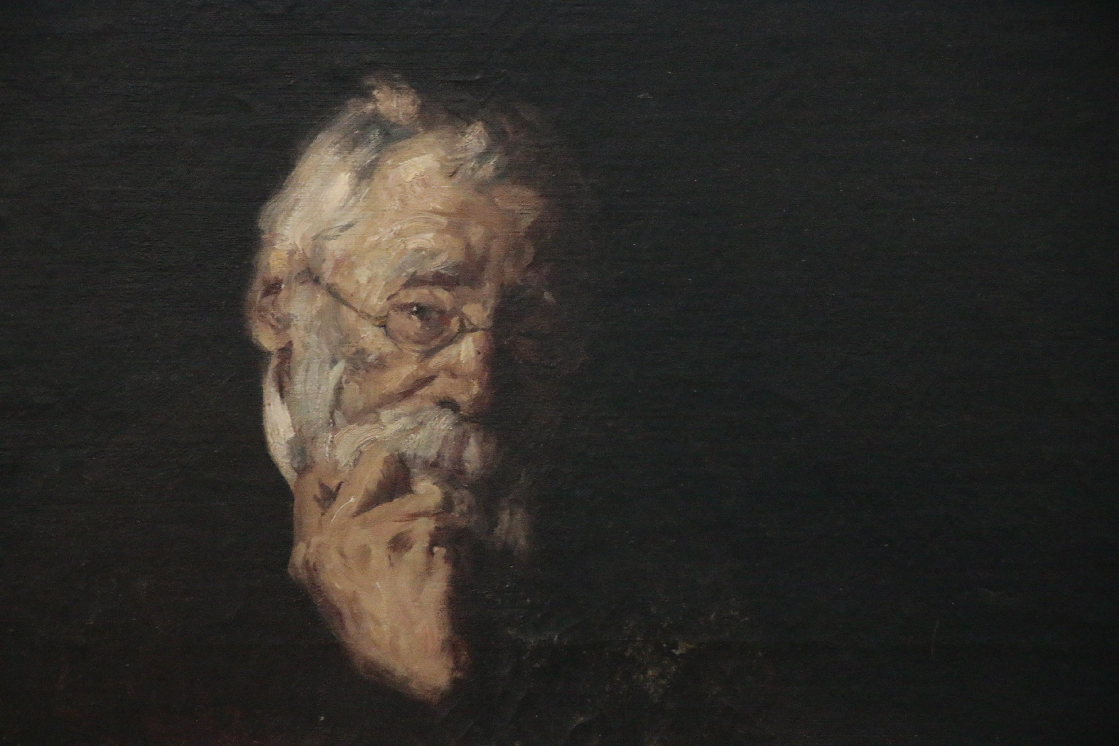 Walter Florian Oil Painting "Portrait of Josef Israels", circa 1903