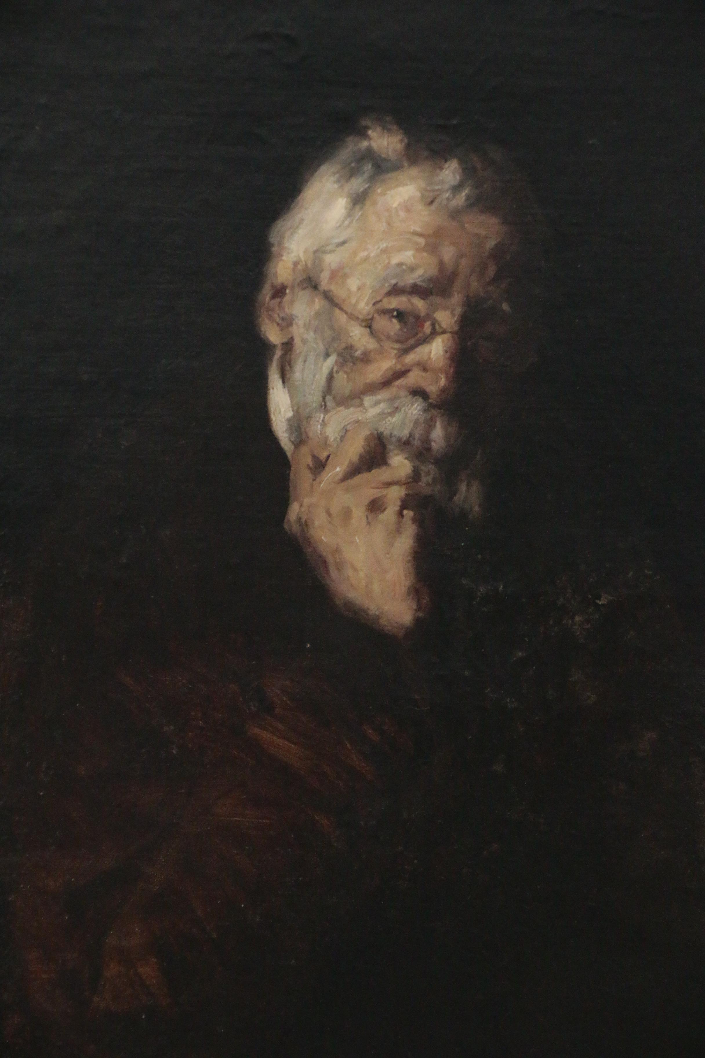 Walter Florian Oil Painting "Portrait of Josef Israels", circa 1903