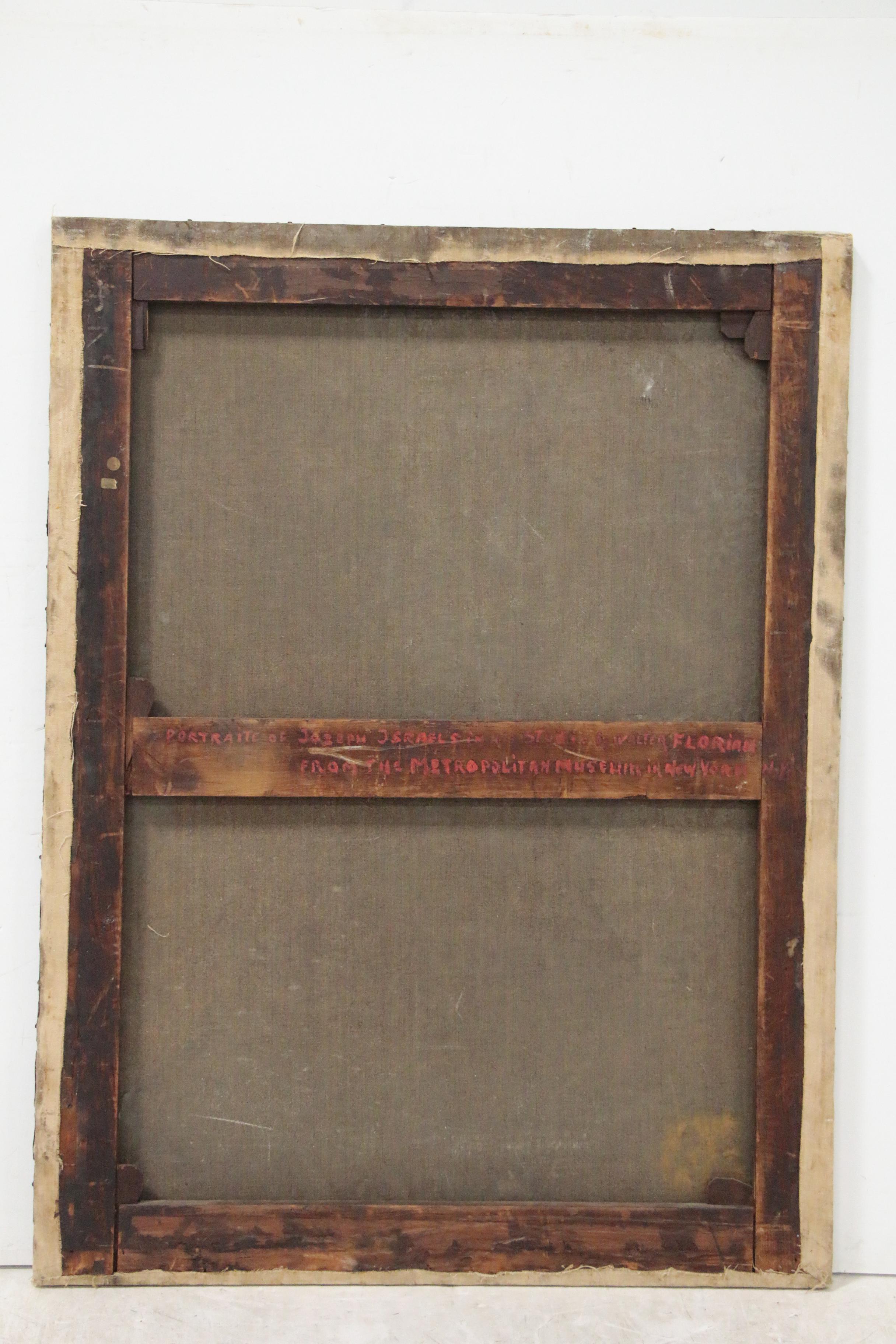 Walter Florian Oil Painting "Portrait of Josef Israels", circa 1903