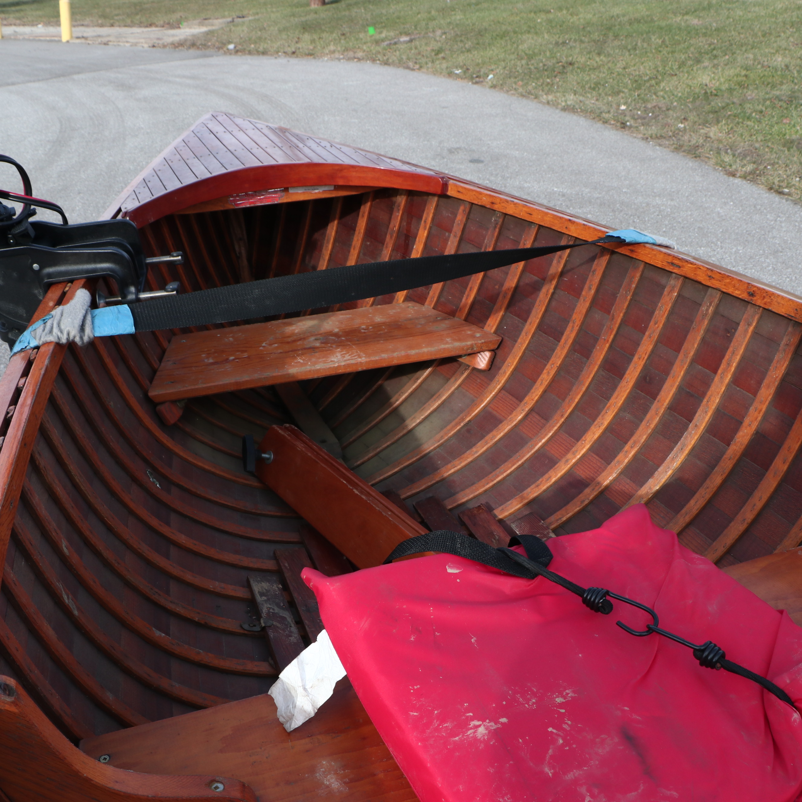 B. Giesler & Sons 15.5 ft. Row Boat with Minn Kota Trolling Motor and Trailer