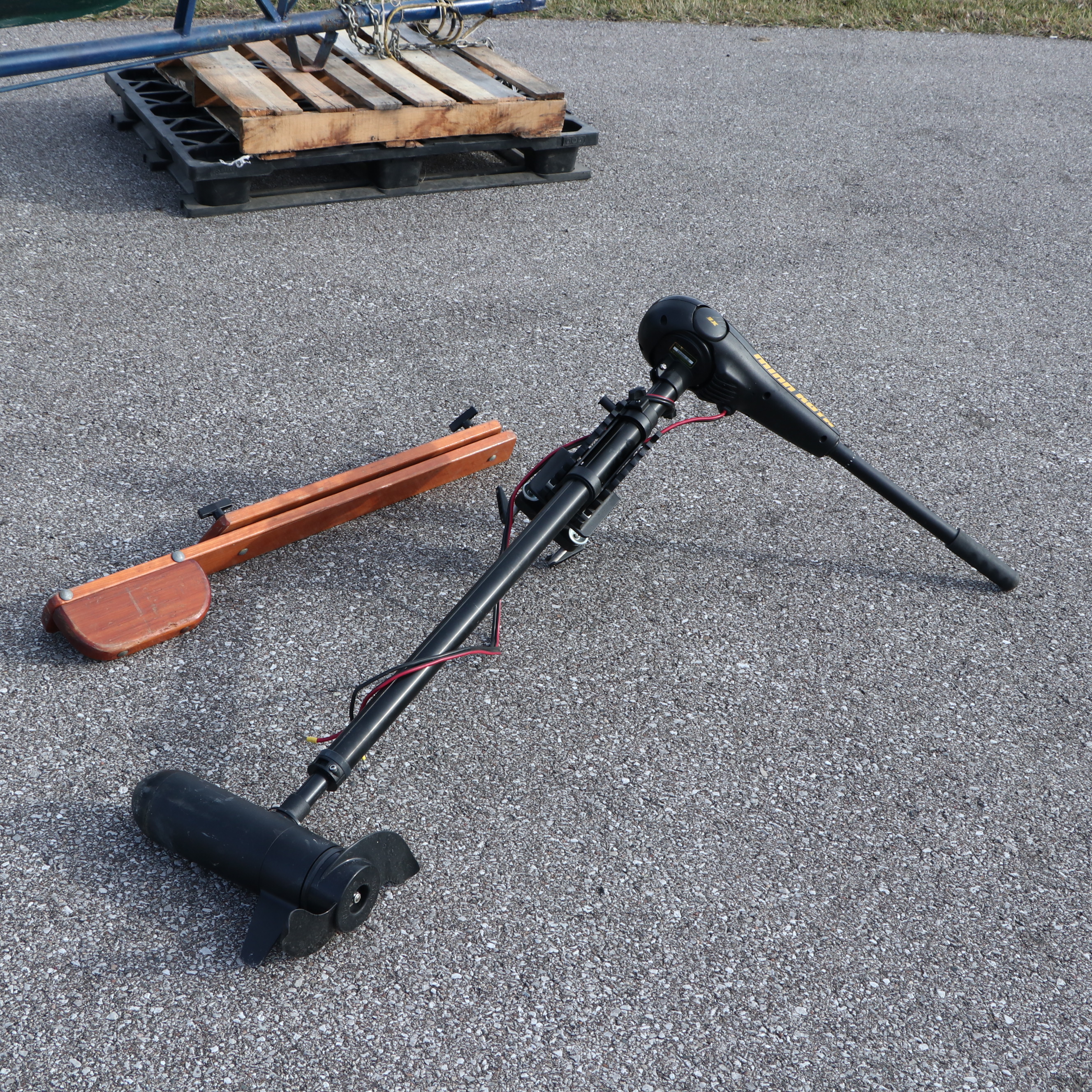 B. Giesler & Sons 15.5 ft. Row Boat with Minn Kota Trolling Motor and Trailer