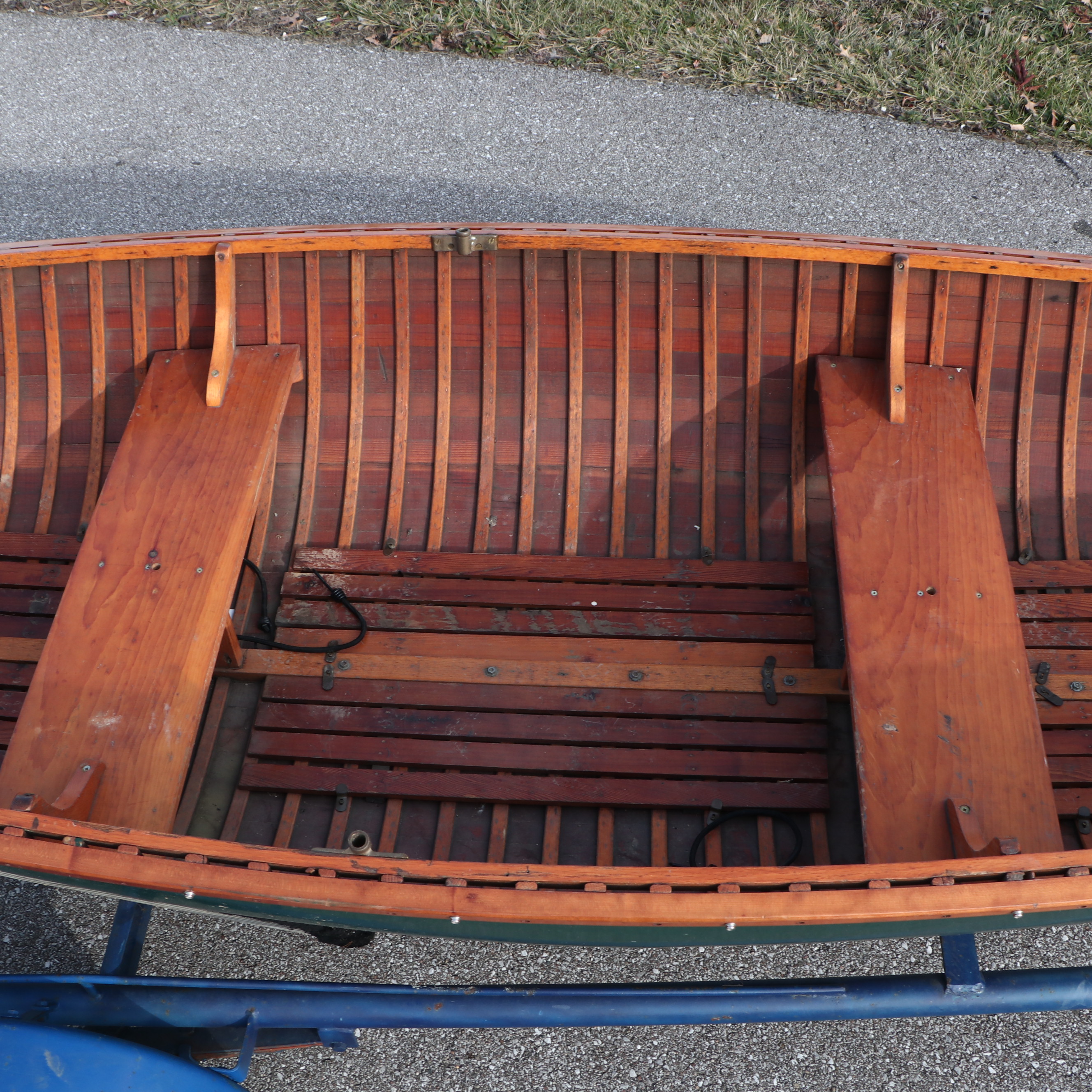 B. Giesler & Sons 15.5 ft. Row Boat with Minn Kota Trolling Motor and Trailer