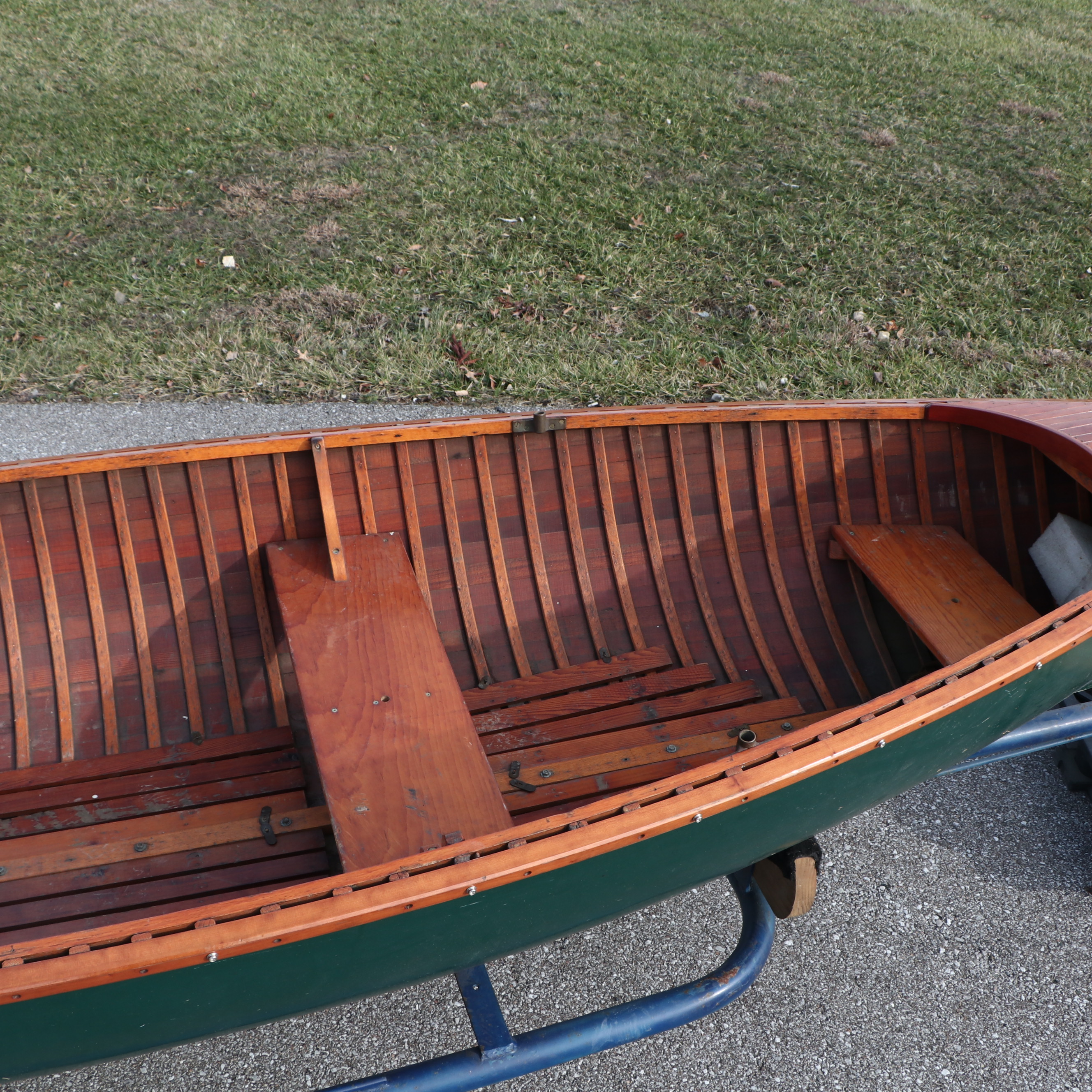 B. Giesler & Sons 15.5 ft. Row Boat with Minn Kota Trolling Motor and Trailer