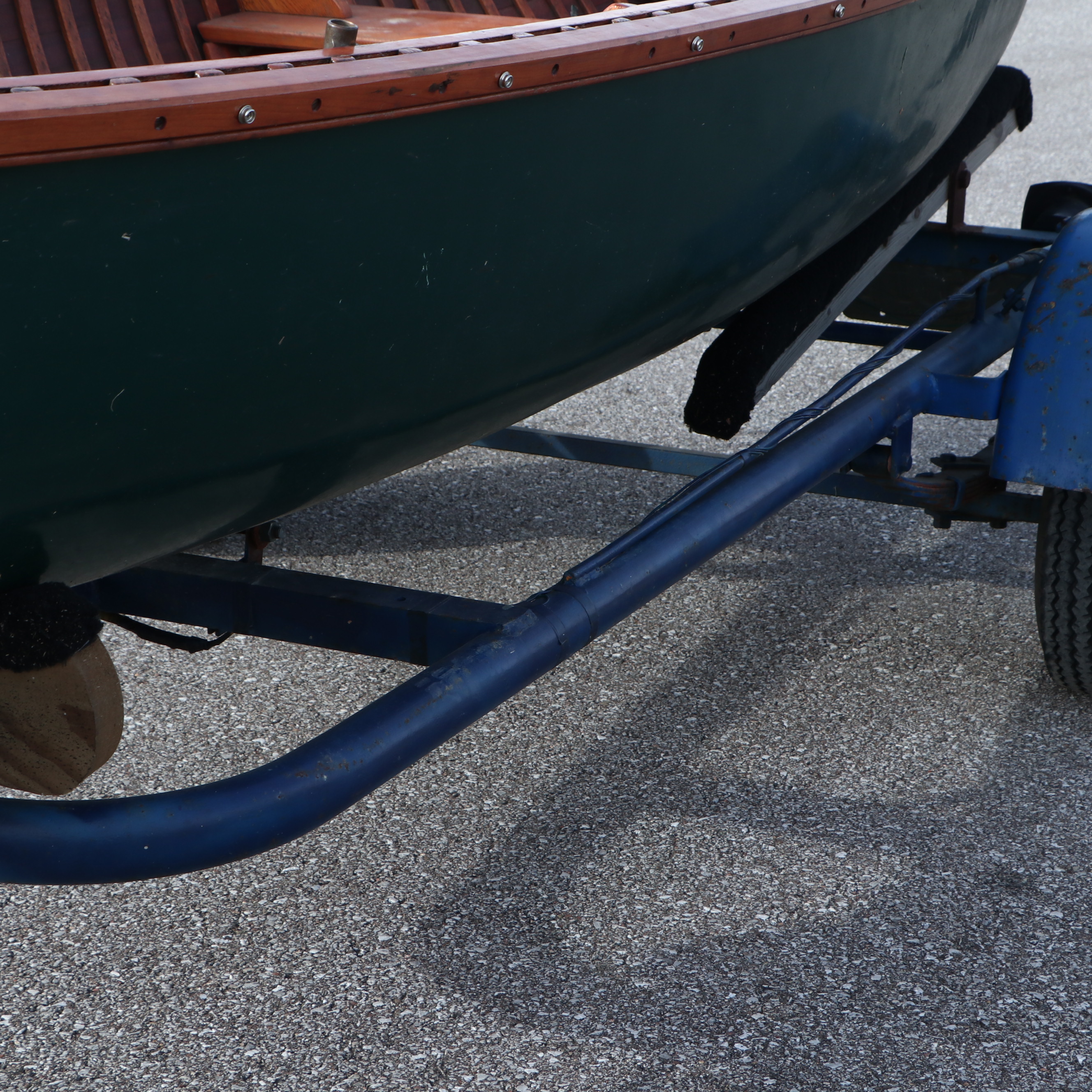 B. Giesler & Sons 15.5 ft. Row Boat with Minn Kota Trolling Motor and Trailer