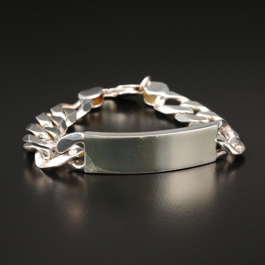 Sterling Silver Identification Bracelet