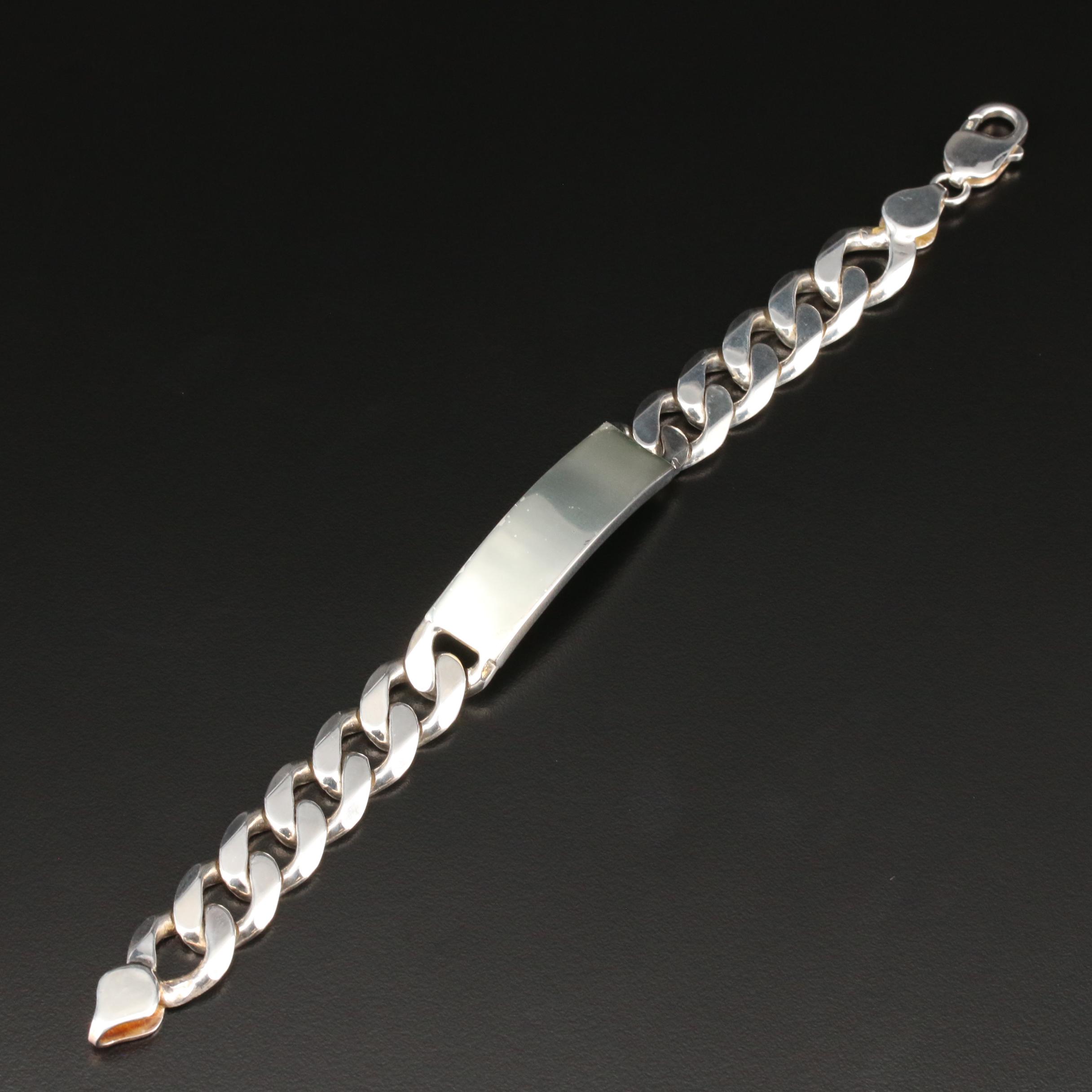 Sterling Silver Identification Bracelet