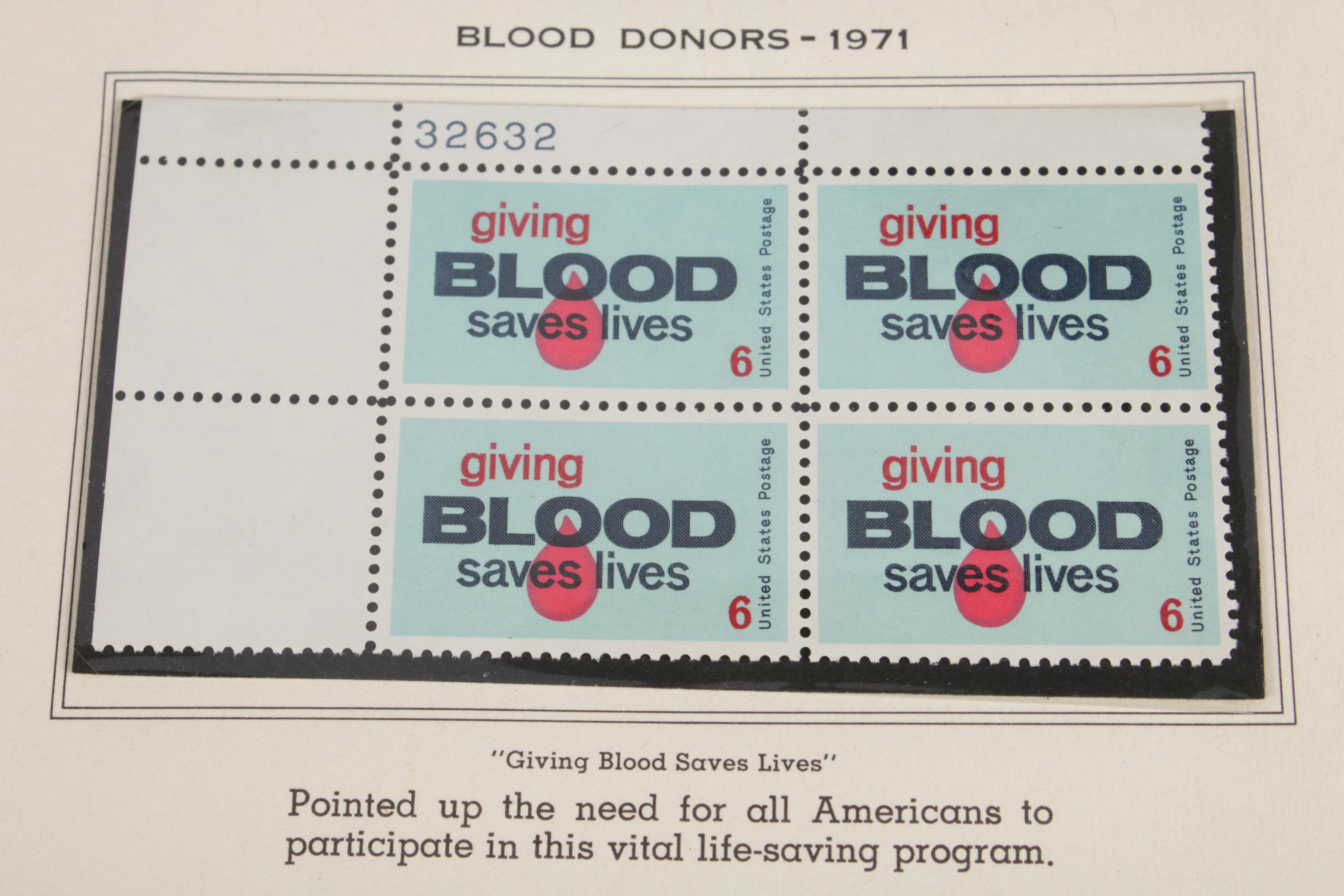 American Plate Block Album (Volume V: 1971 to 1977) Postage Stamp Collection