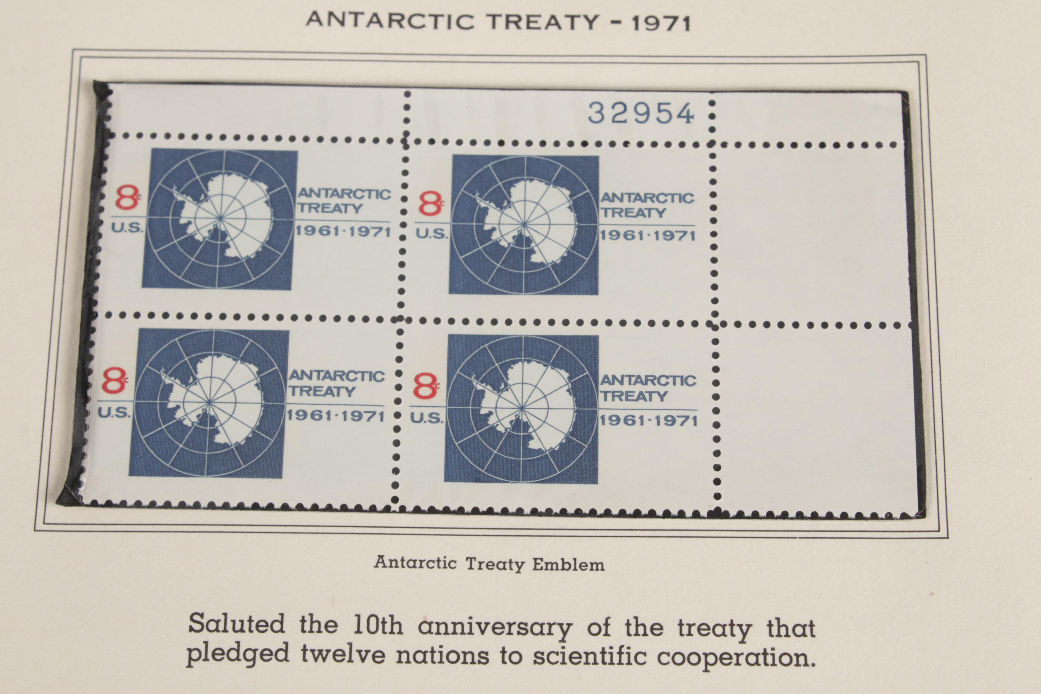 American Plate Block Album (Volume V: 1971 to 1977) Postage Stamp Collection