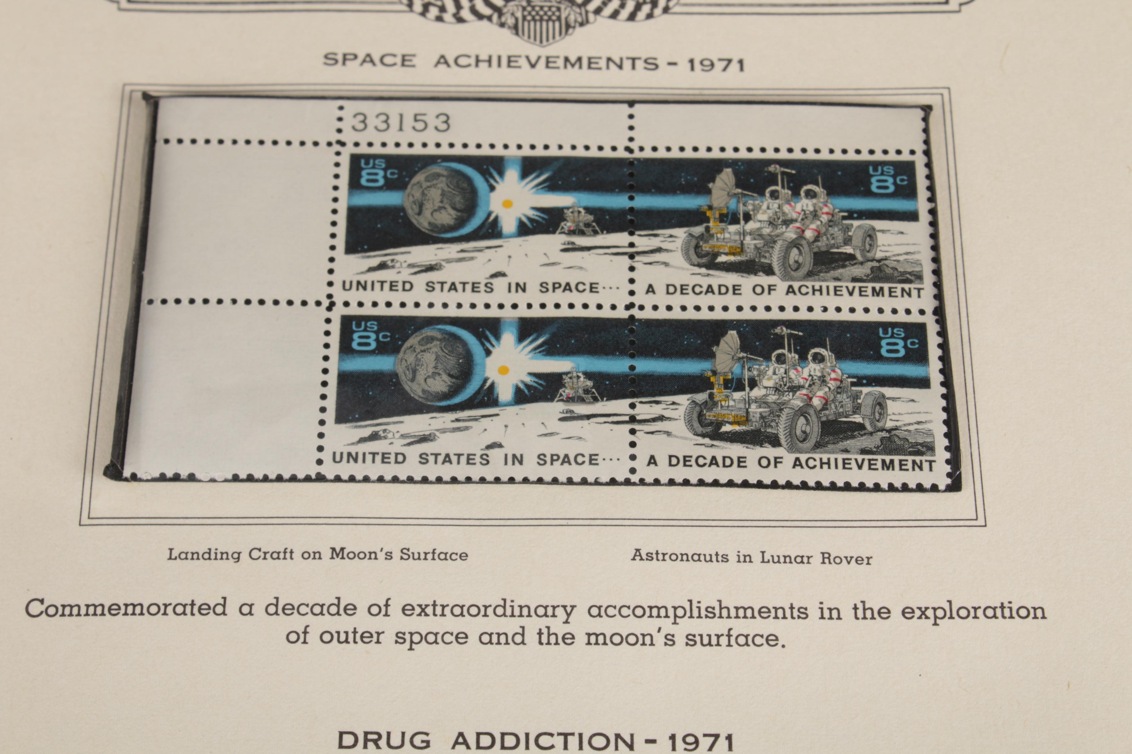 American Plate Block Album (Volume V: 1971 to 1977) Postage Stamp Collection