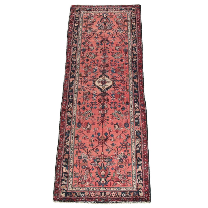 3'7 x 9'11 Hand-Knotted Persian Mehriban Wool Long Rug