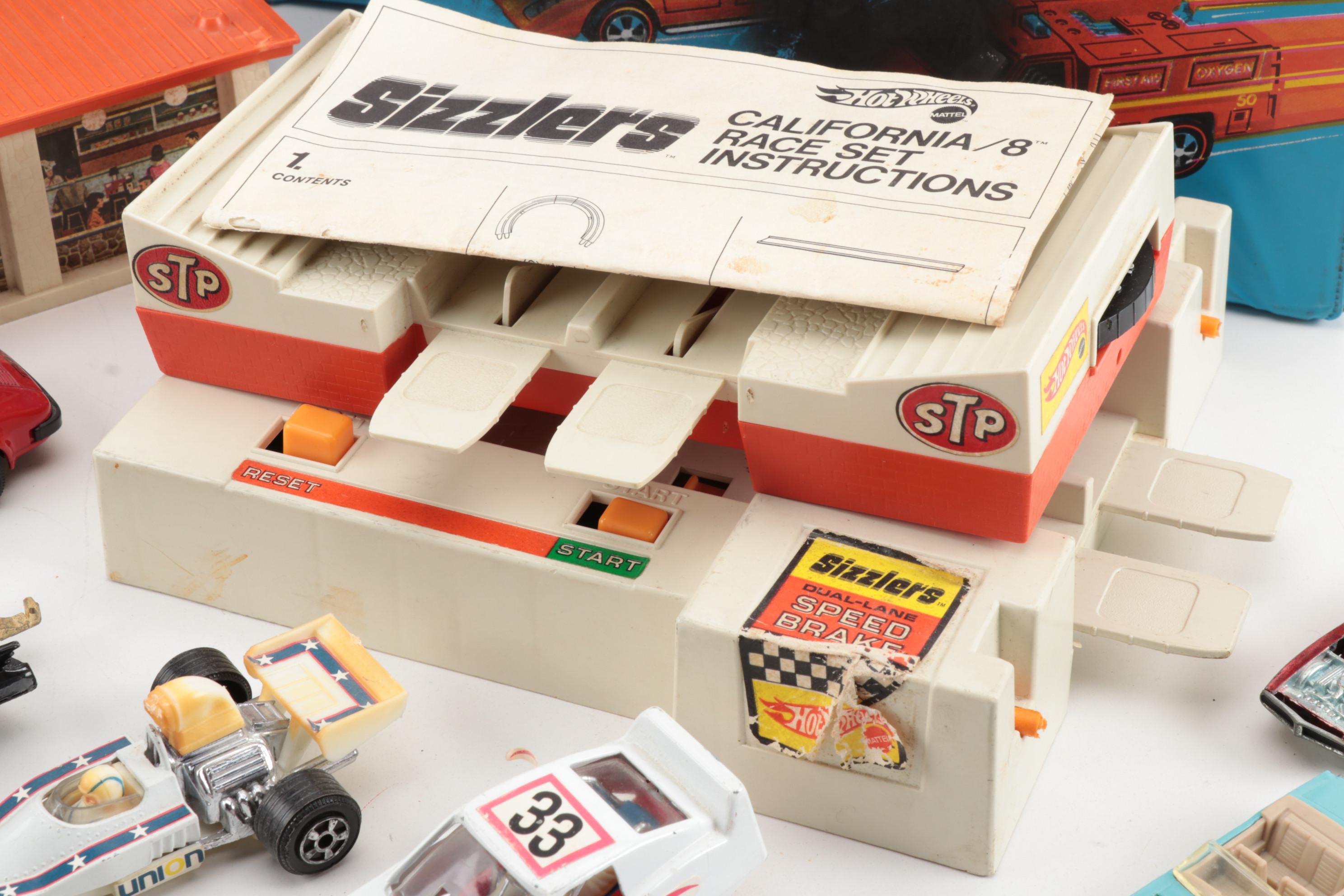 Hot Wheels "Super-Charger" Power Accessory, Race Track, Cars, and More, Vintage