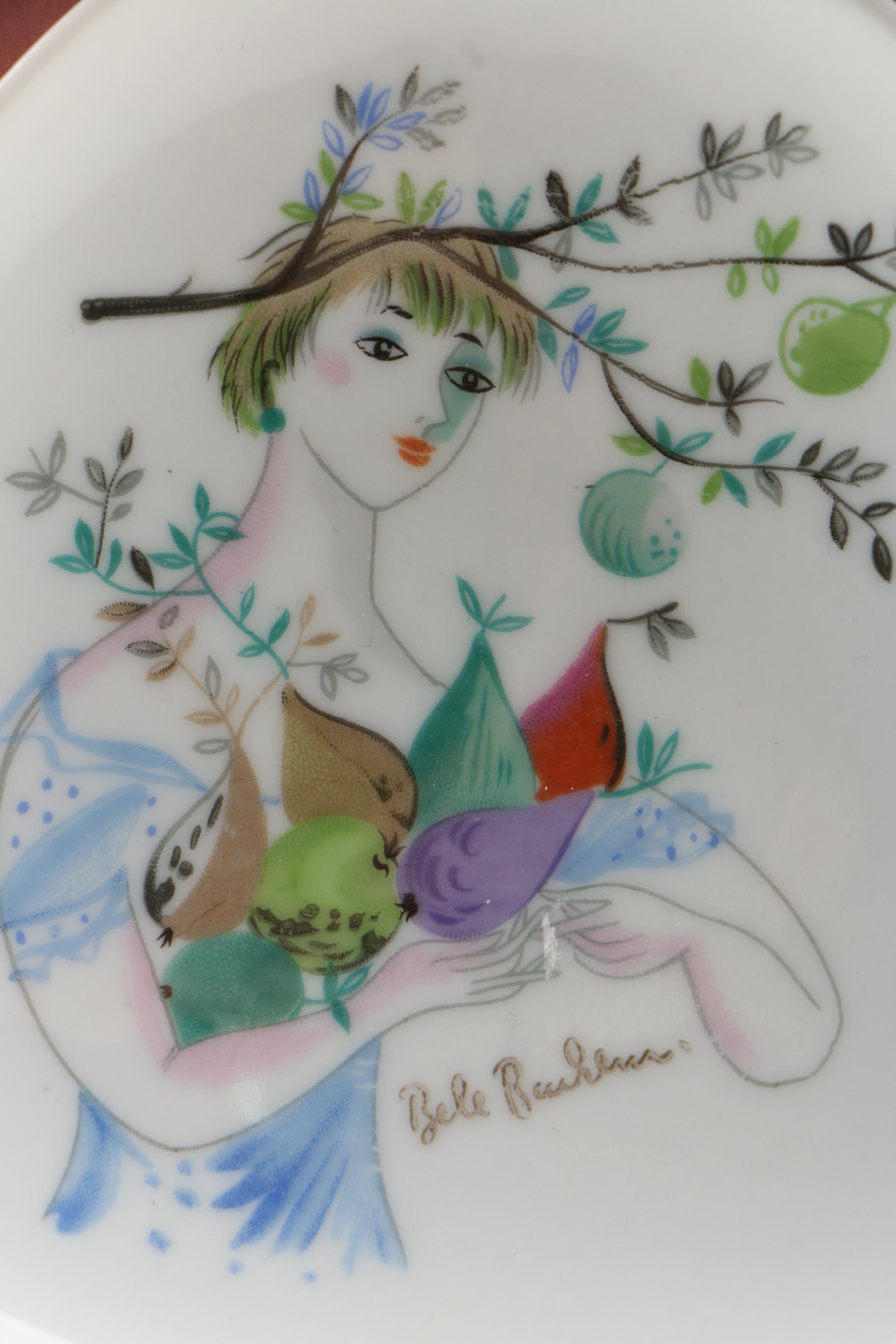 Bele Bachem for Rosenthal Porcelain Trinket Dishes, Mid-20th Century
