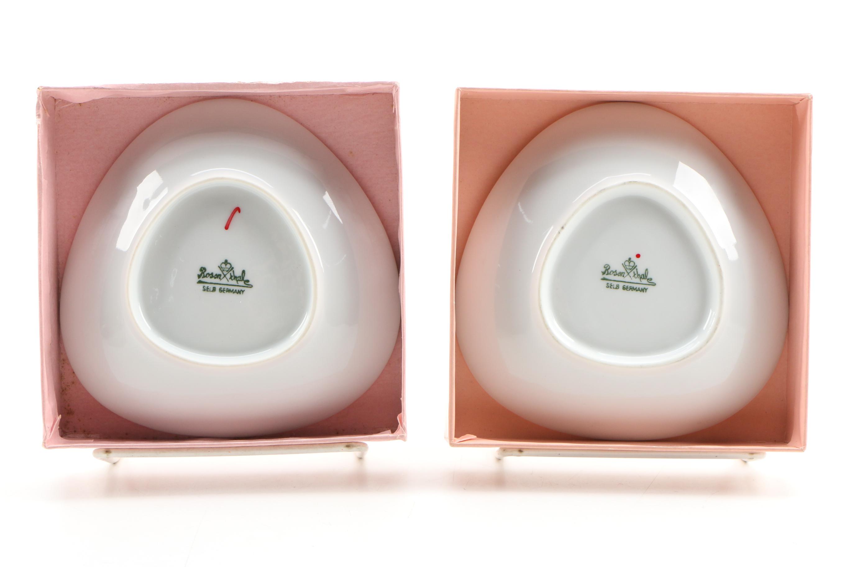 Bele Bachem for Rosenthal Porcelain Trinket Dishes, Mid-20th Century
