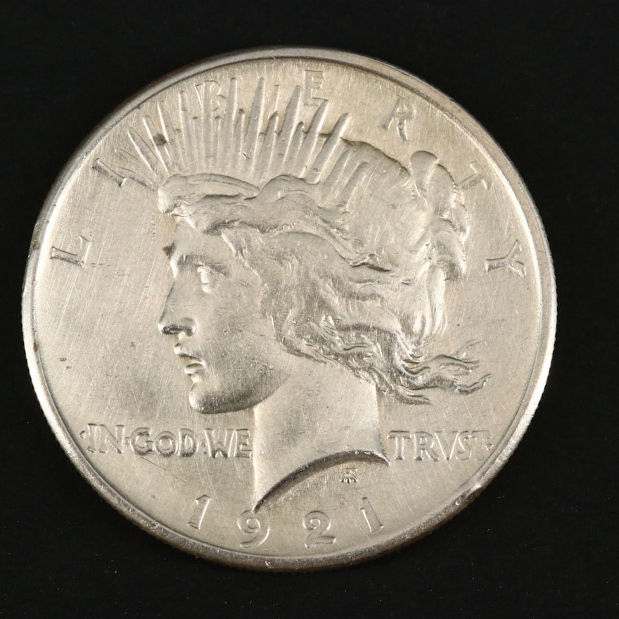 Key Date 1921 High Relief Peace Silver Dollar