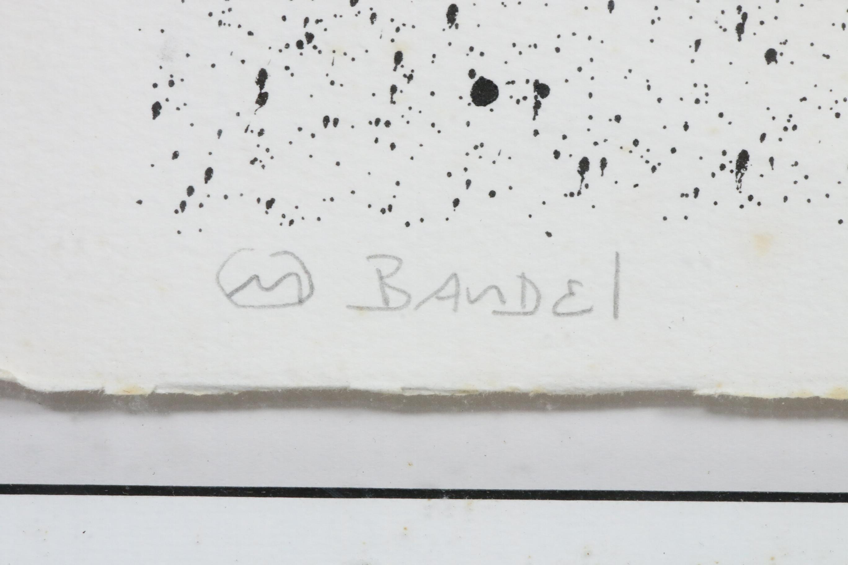 Michael Bandel Color Lithograph "Artist Sketchbook Series IV," Late 20th Century