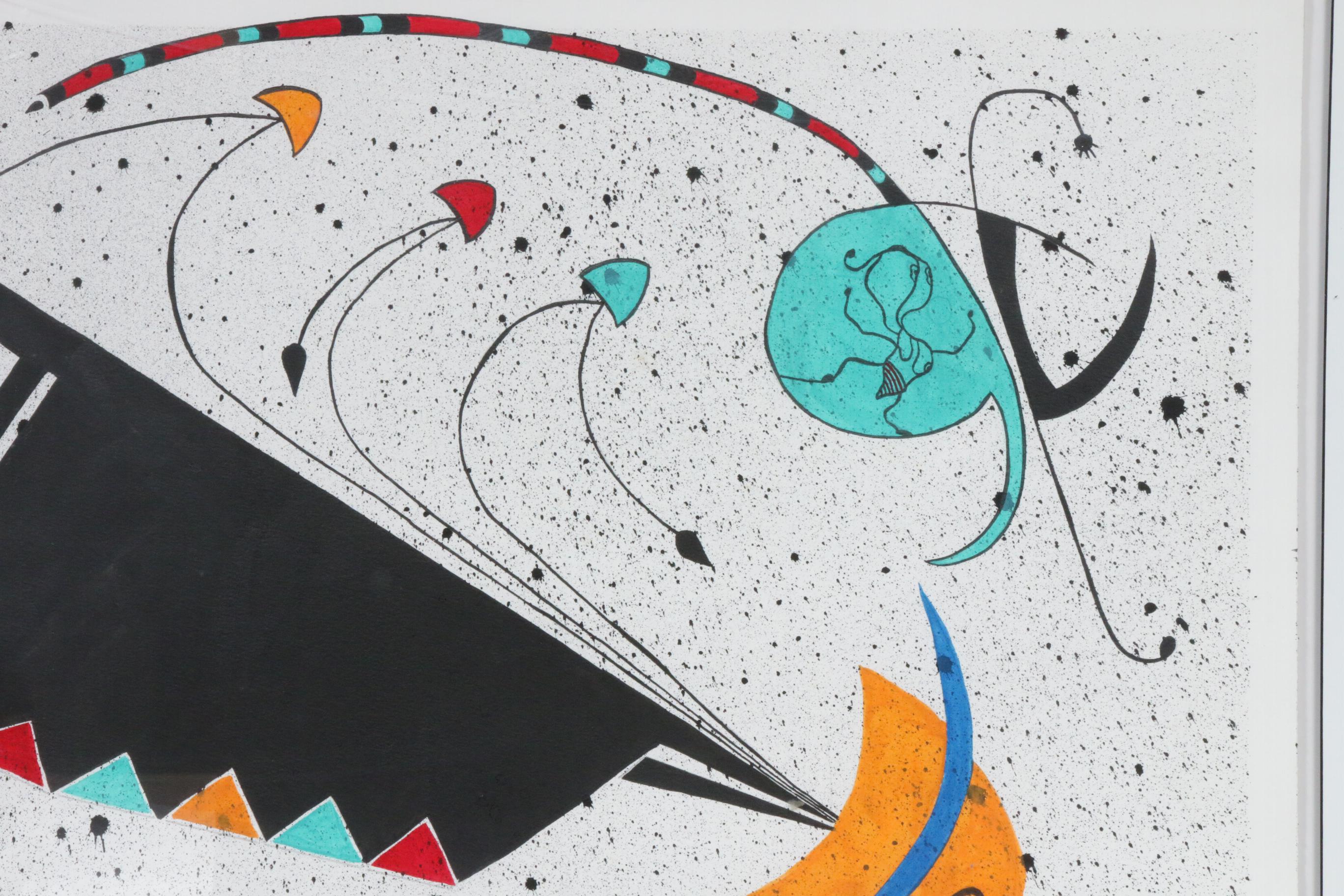 Michael Bandel Color Lithograph "Artist Sketchbook Series IV," Late 20th Century