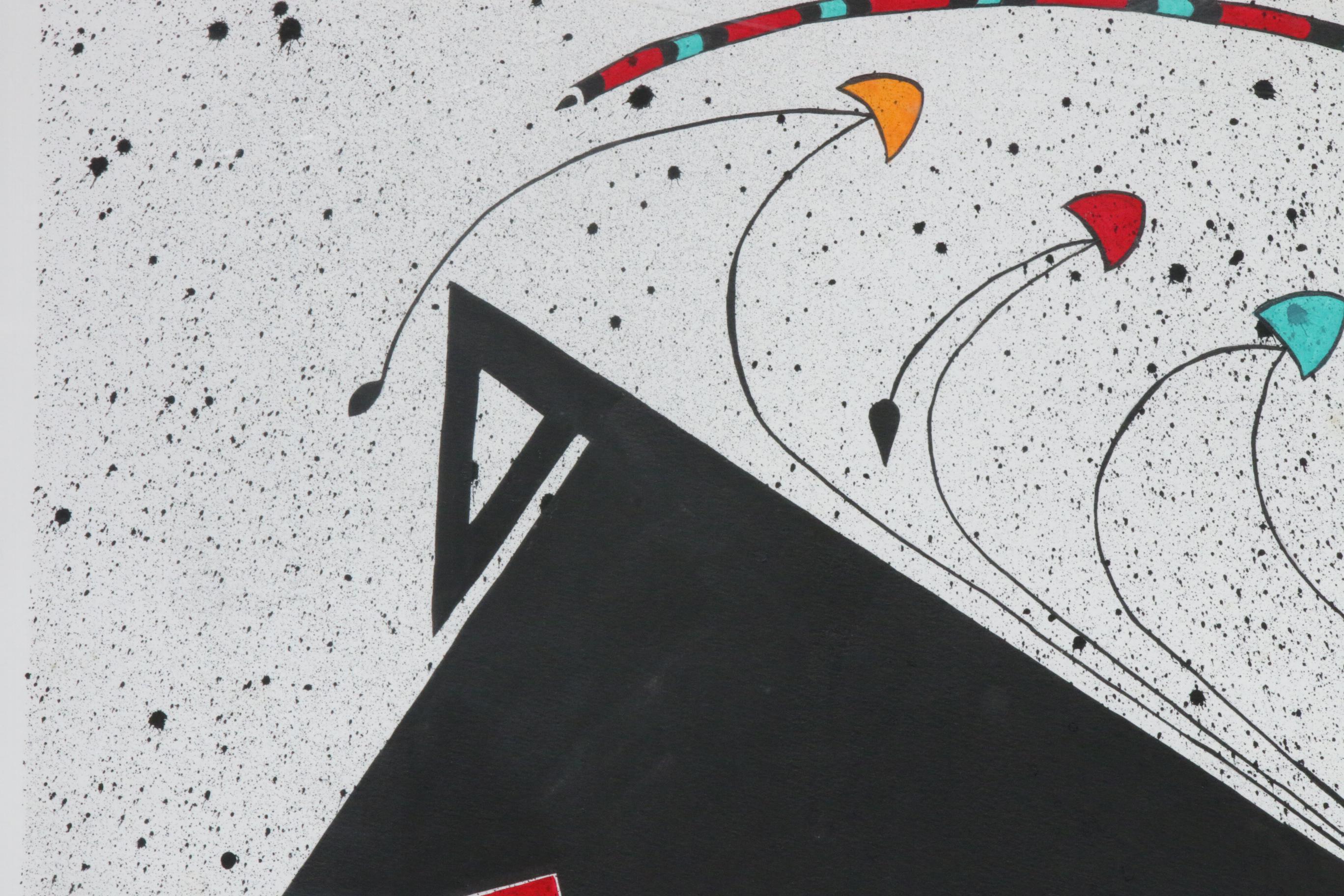 Michael Bandel Color Lithograph "Artist Sketchbook Series IV," Late 20th Century