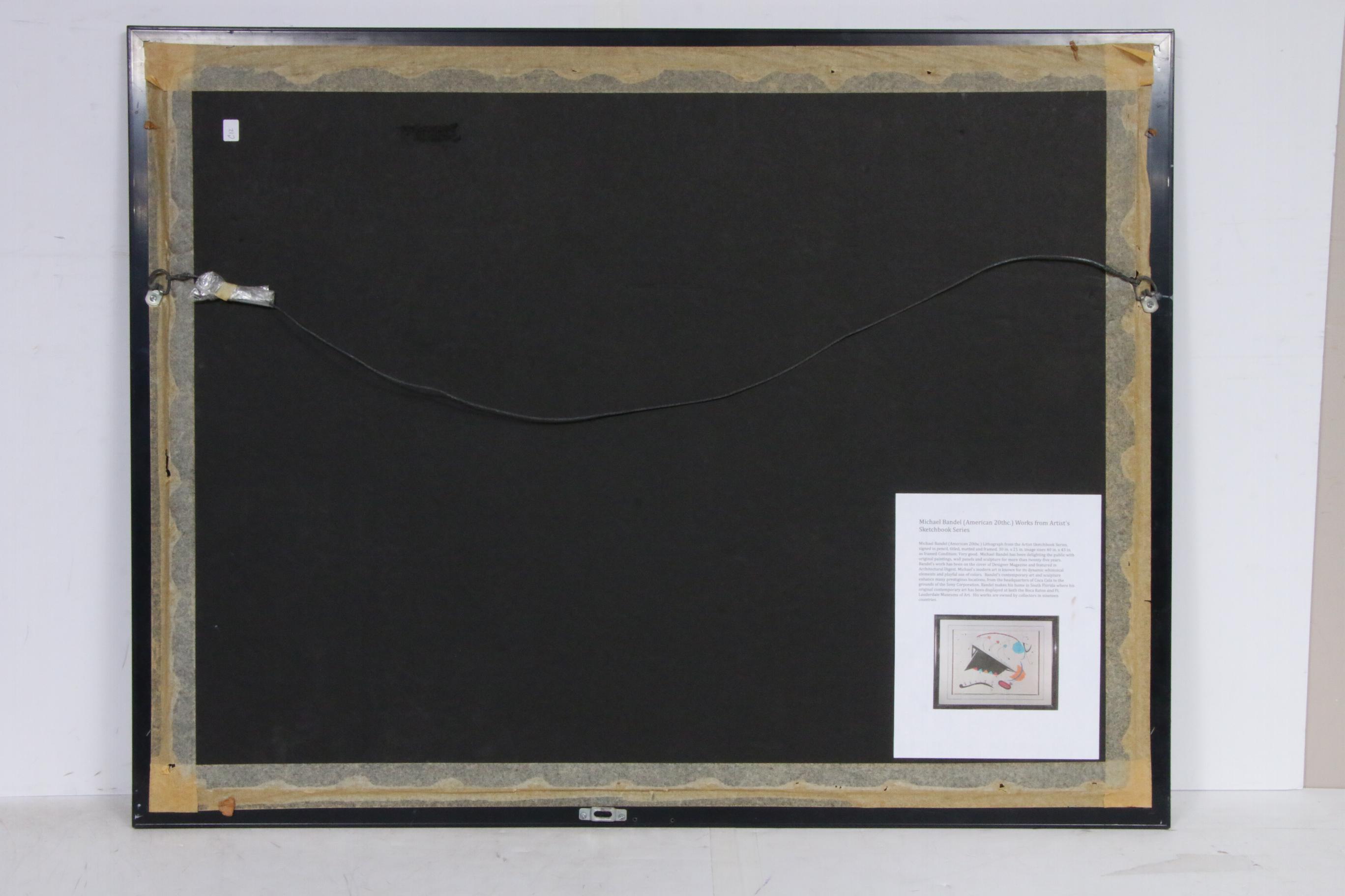 Michael Bandel Color Lithograph "Artist Sketchbook Series IV," Late 20th Century