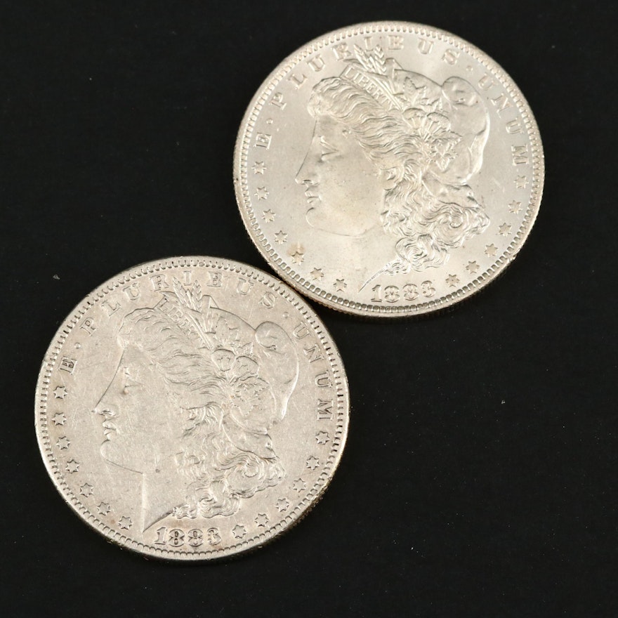 1883 and 1883-O Morgan Silver Dollars