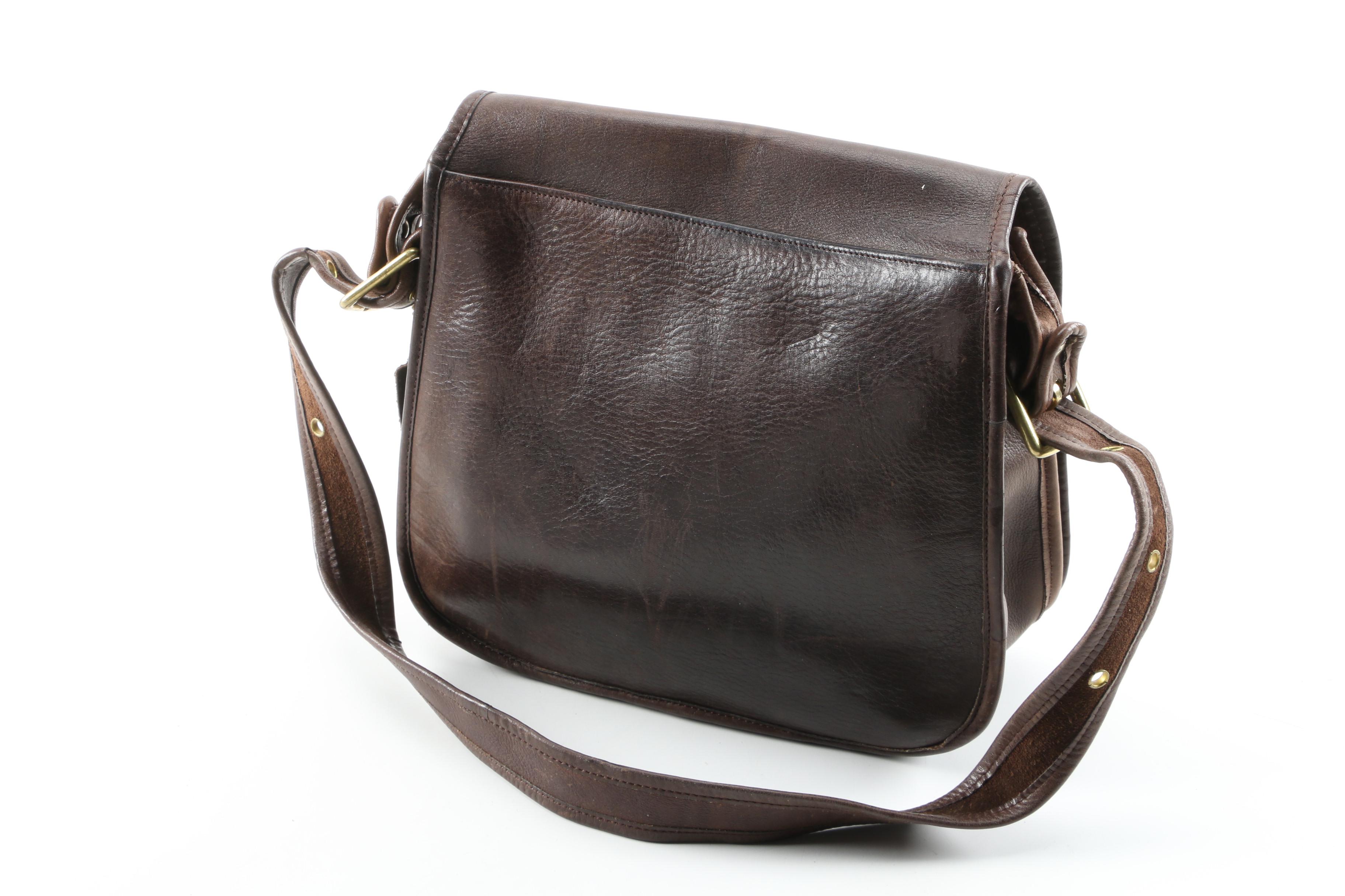 Coach Leather Boston Style Satchel and Shoulder Bag