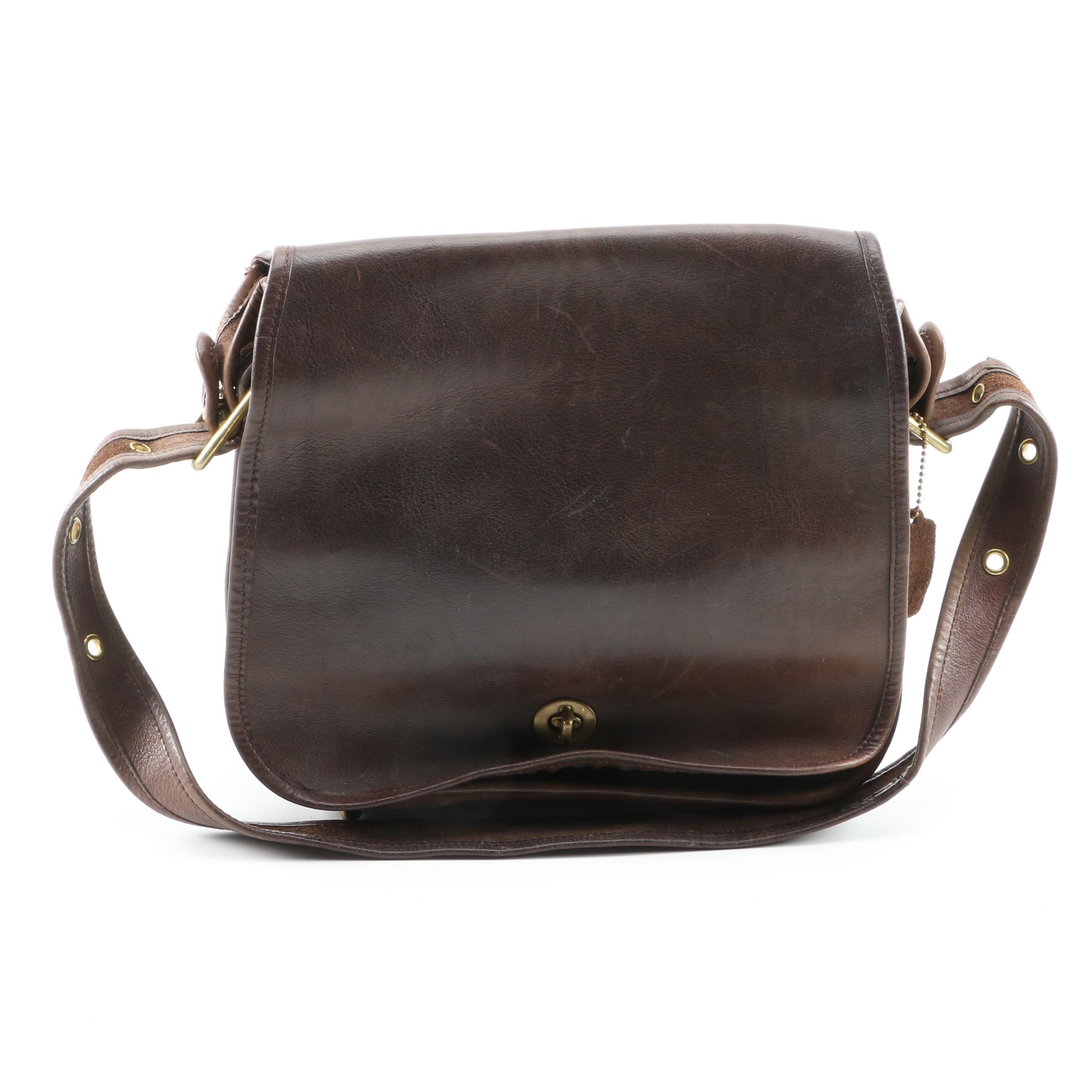 Coach Leather Boston Style Satchel and Shoulder Bag