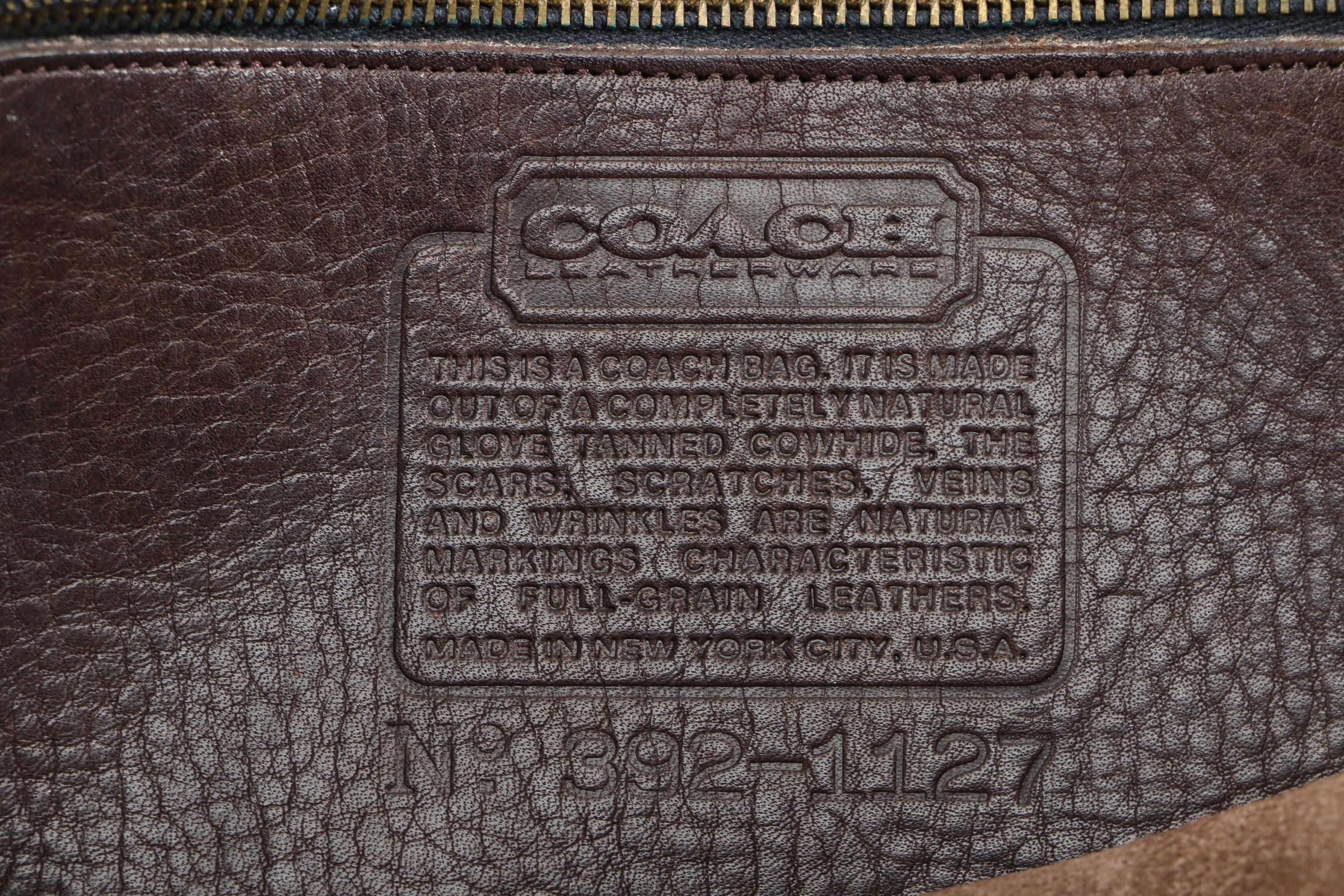 Coach Leather Boston Style Satchel and Shoulder Bag