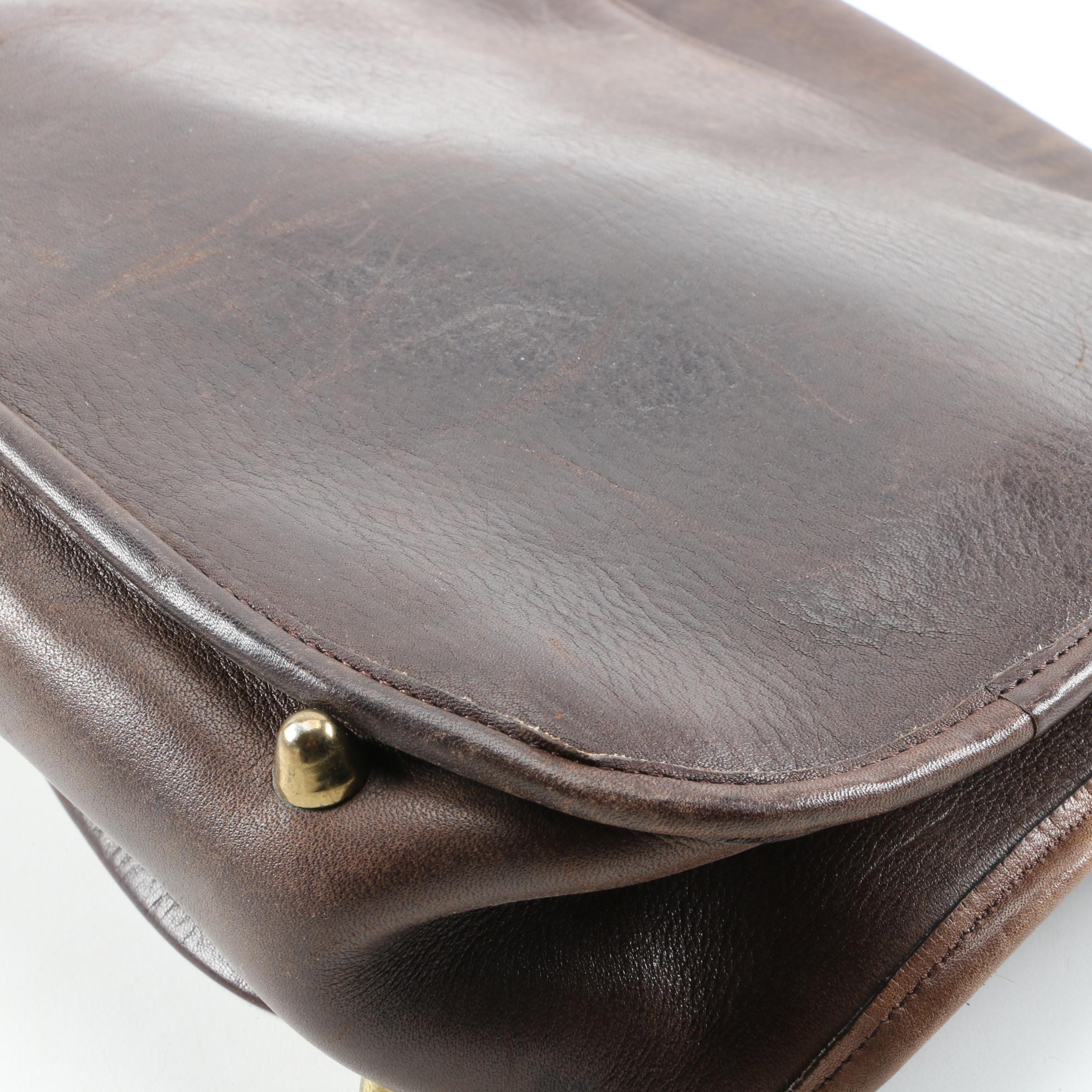 Coach Leather Boston Style Satchel and Shoulder Bag