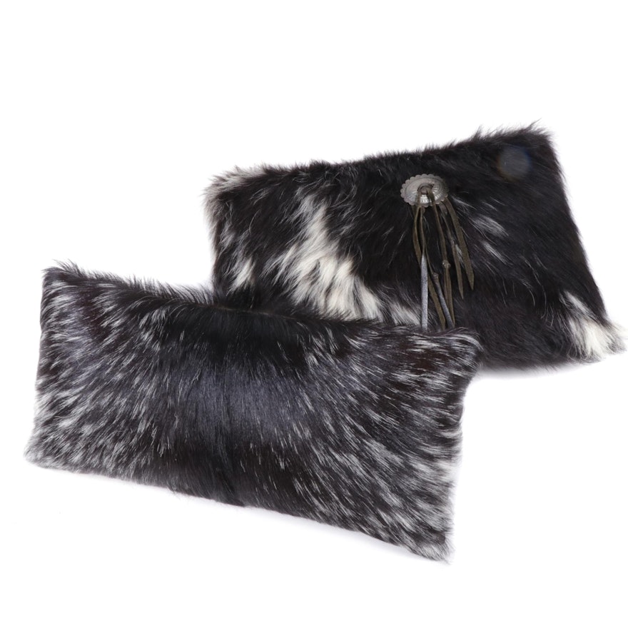 Nubian Goat Fur Pelt Accent Pillows