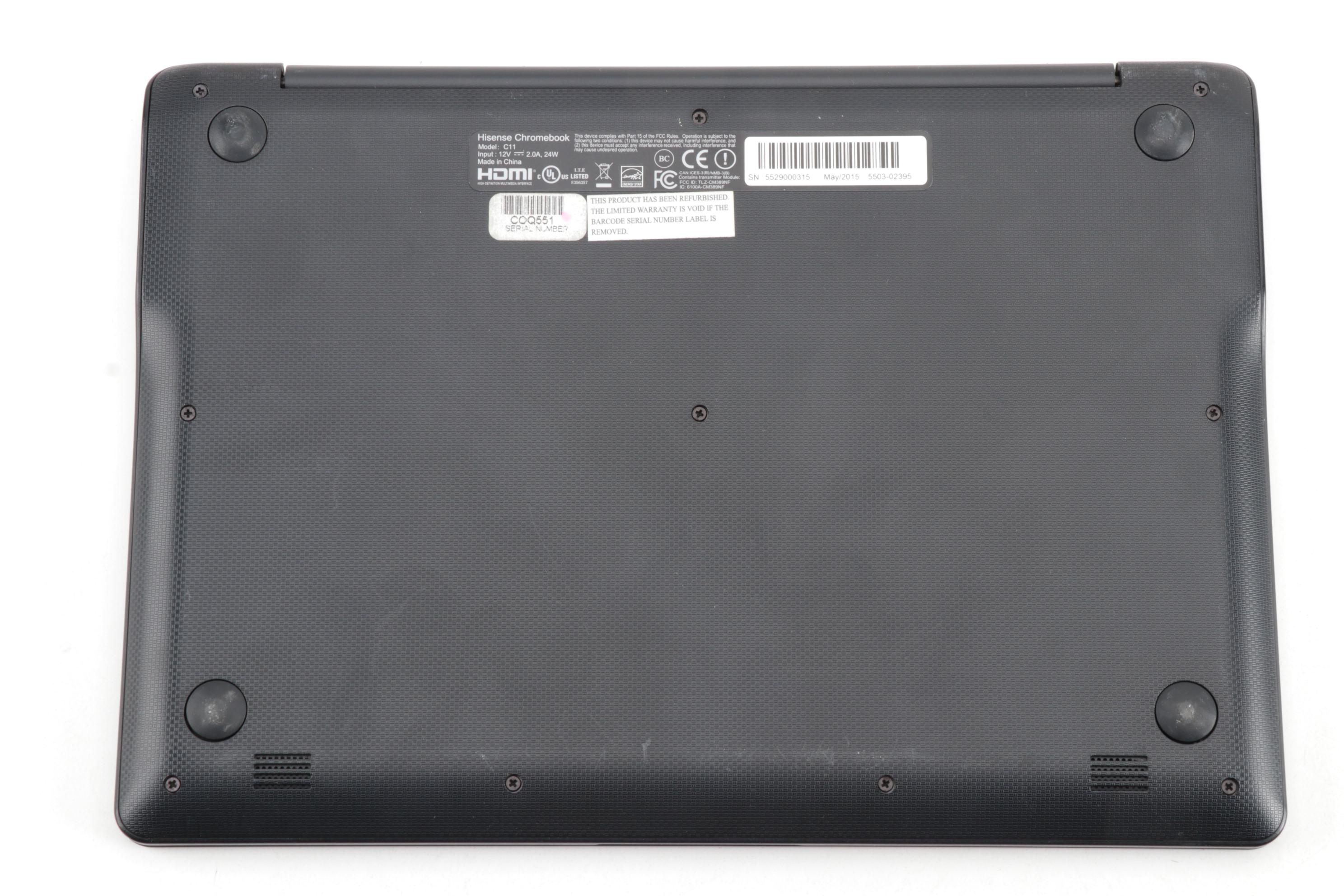 Hisense C11 Chromebook Laptop with Power Adapter, 2015