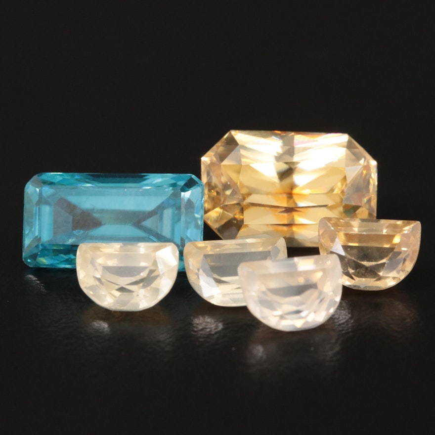 Loose 19.47 CTW Zicon Gemstones