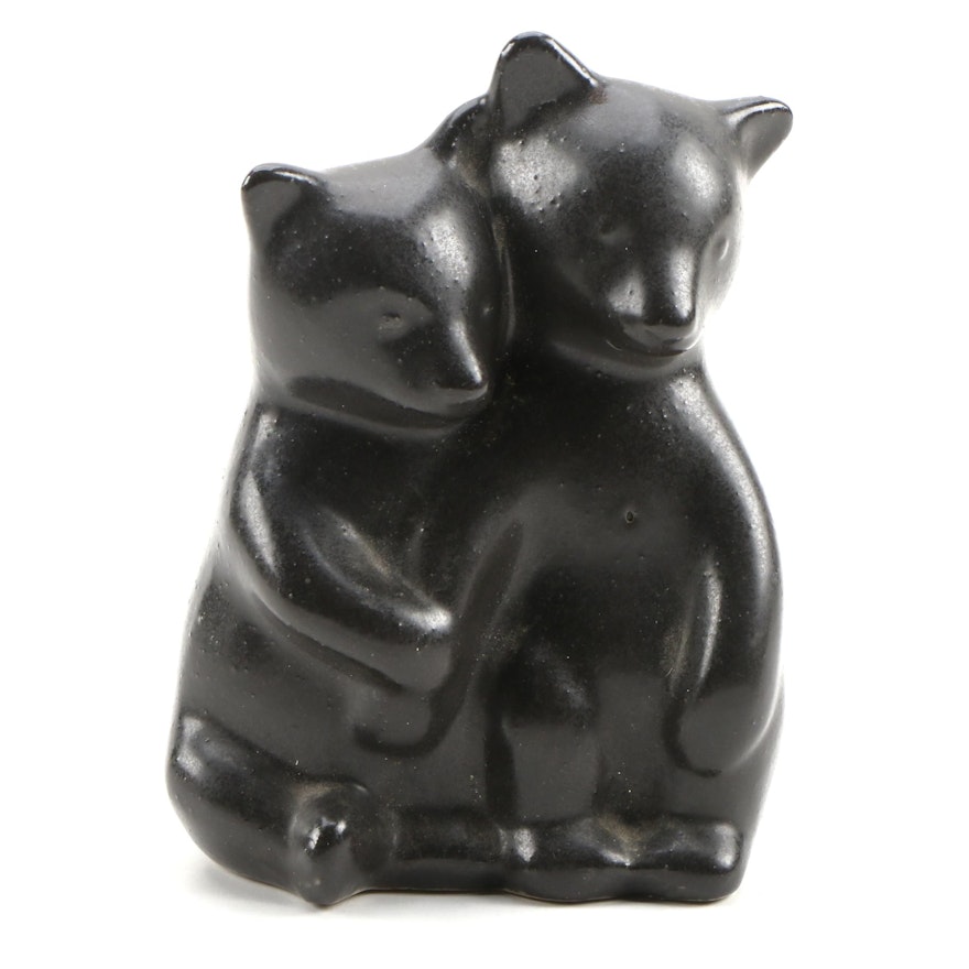 Pigeon Forge Pottery Bear Cubs Figurine