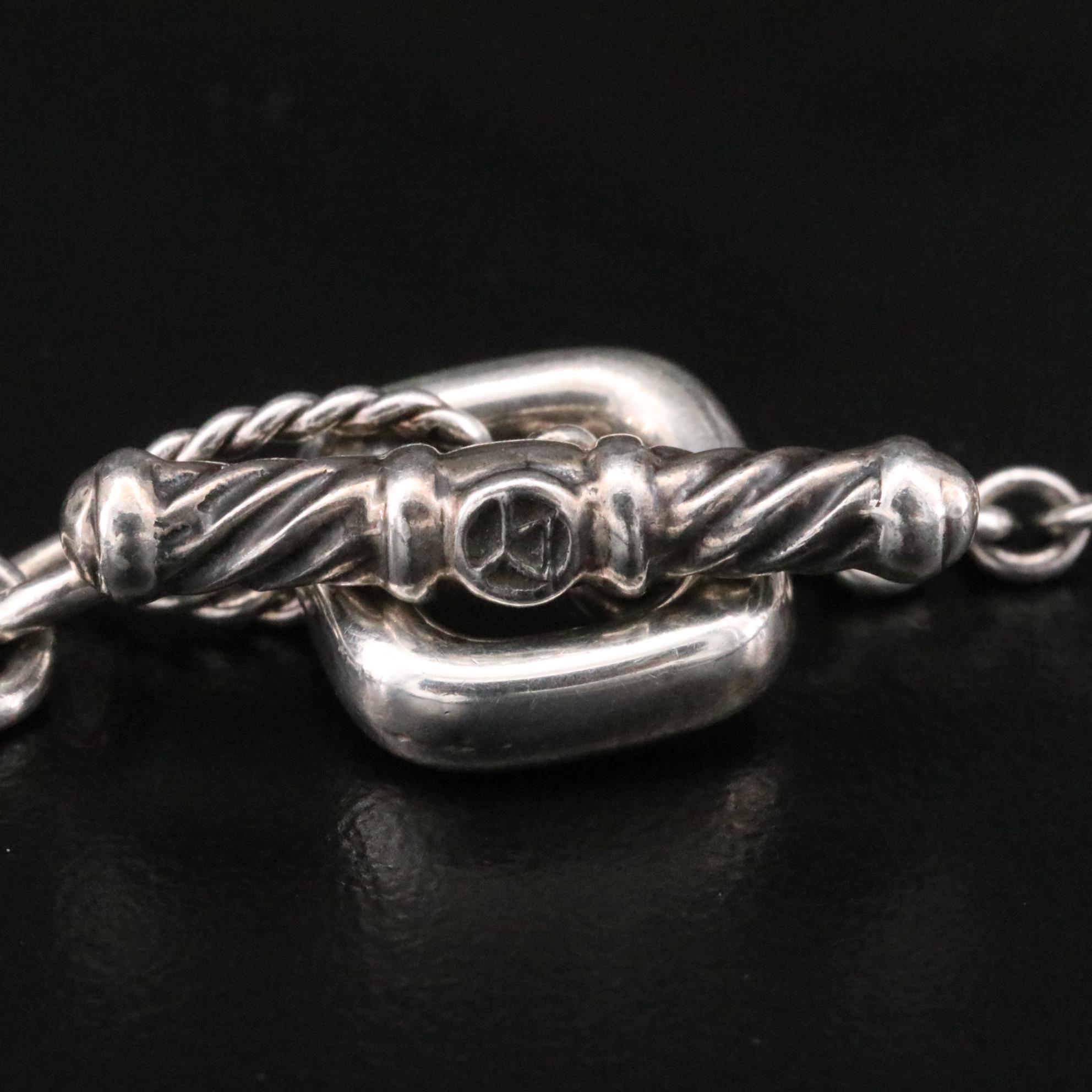 David Yurman "Bijoux" Sterling Prasiolite Necklace with 18K Accents