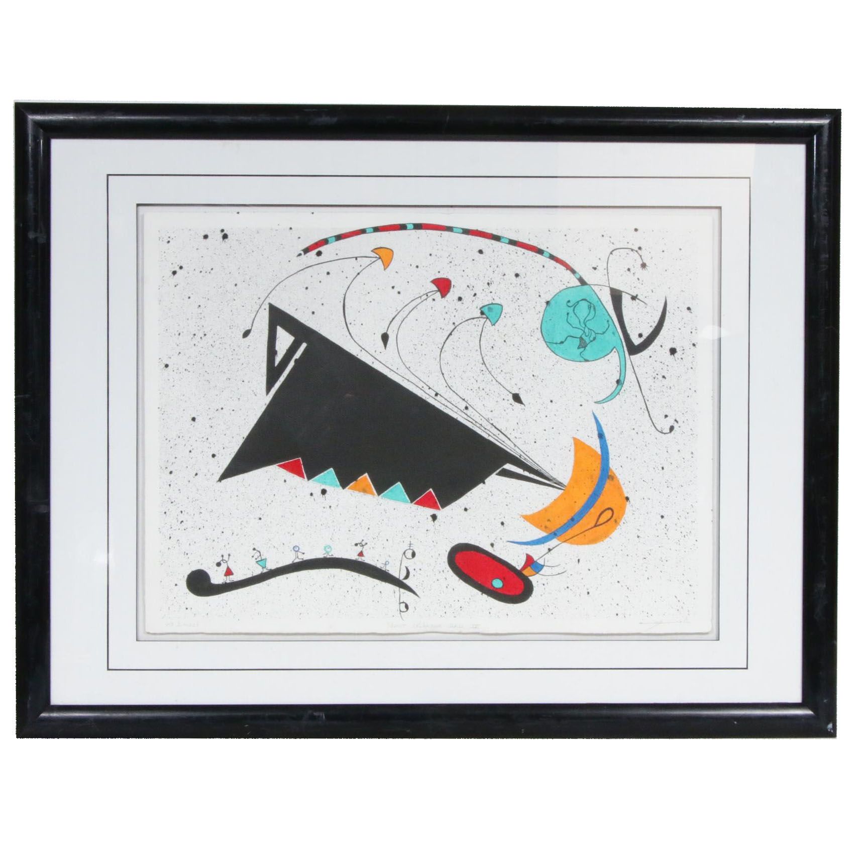 Michael Bandel Color Lithograph "Artist Sketchbook Series IV," Late 20th Century