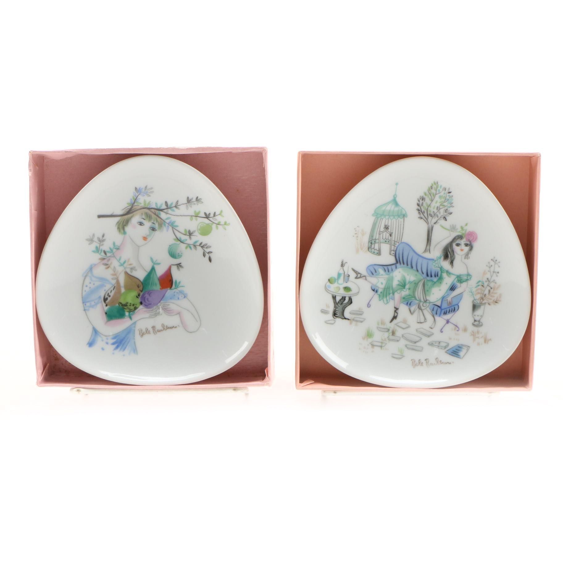 Bele Bachem for Rosenthal Porcelain Trinket Dishes, Mid-20th Century