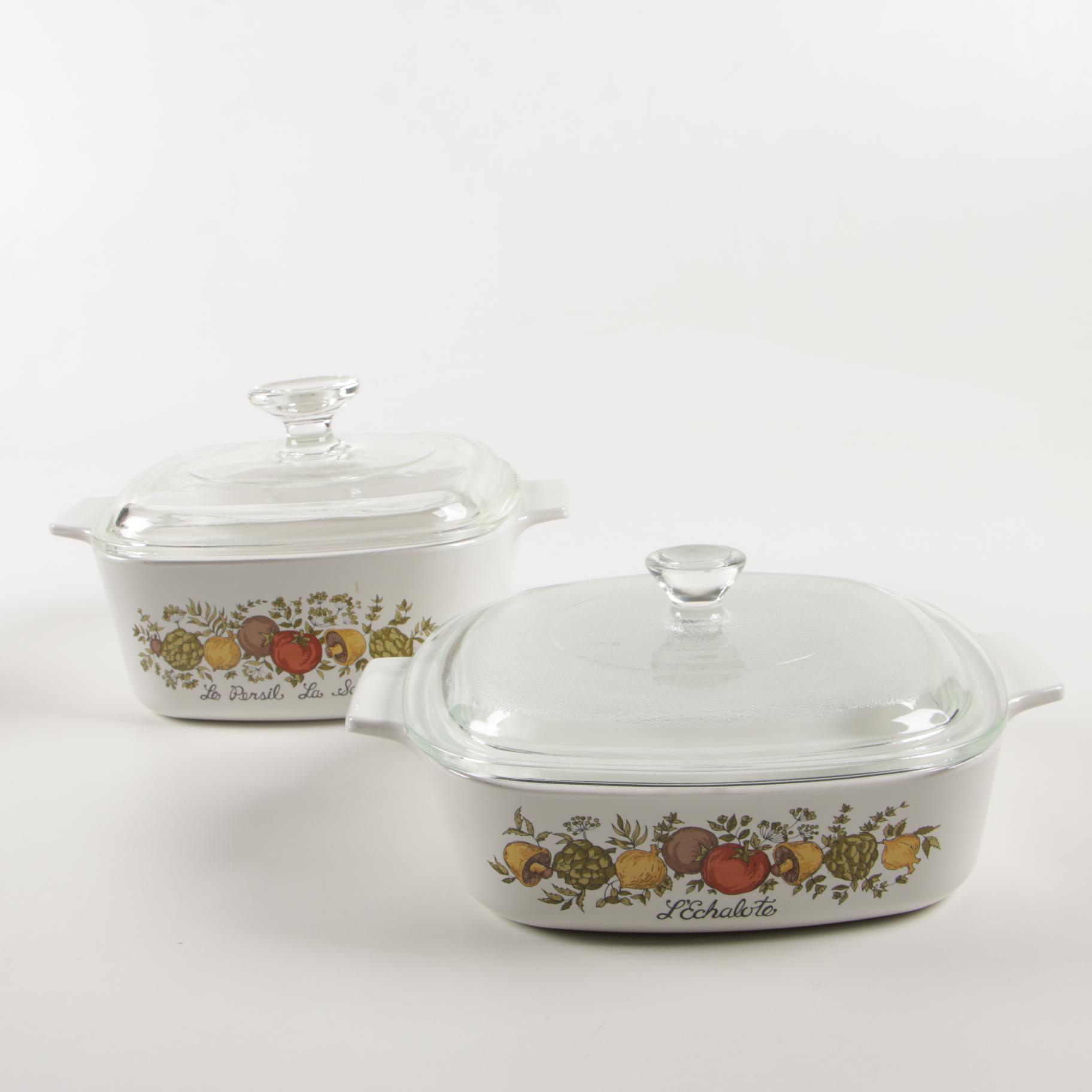 Vintage Corning Ware "Spice of Life" Baking Dishes