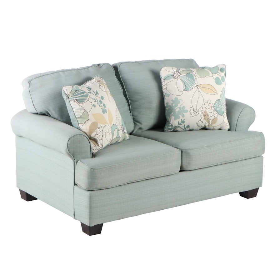 Ashley Furniture Light Blue Upholstered Loveseat