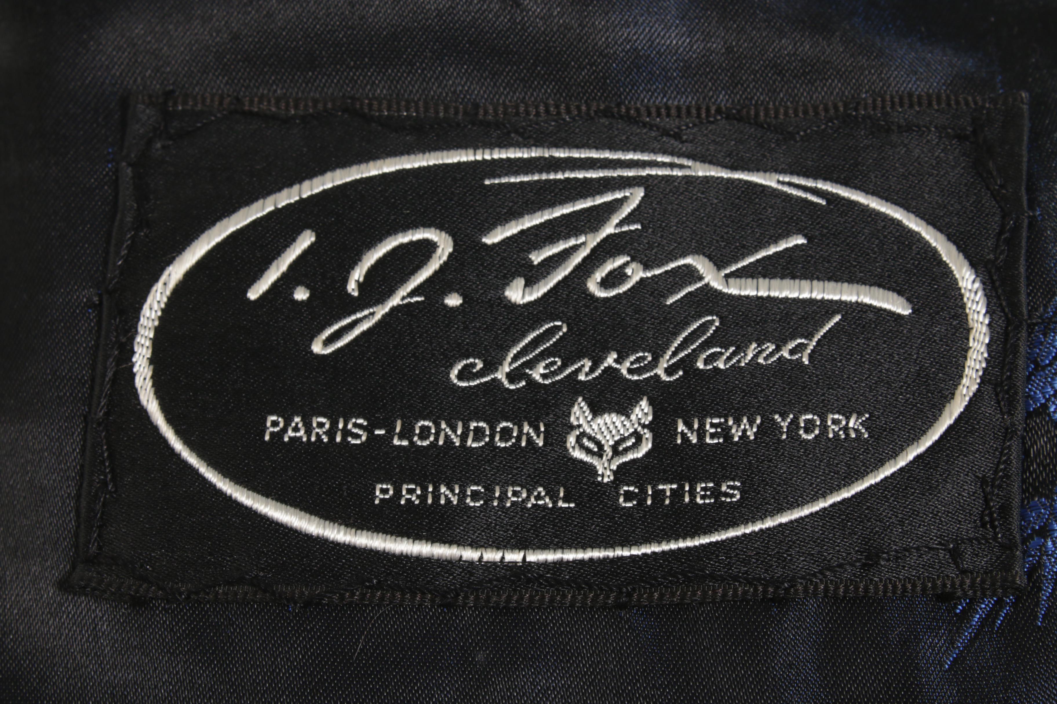 Black Persian Lamb Fur Coat with Turn Back Cuffs, Vintage