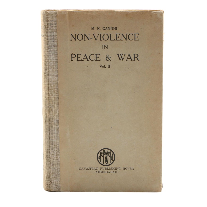 1949 First Edition "Non-violence in Peace & War: Volume II" by M. K. Gandhi