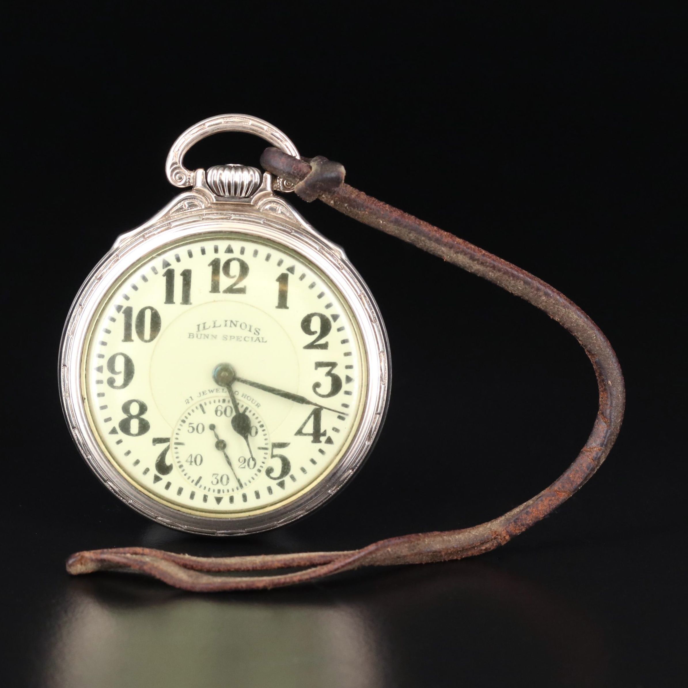 Vintage Illinois Bunn Special Gold Filled Railroad Grade Pocket Watch, 1931