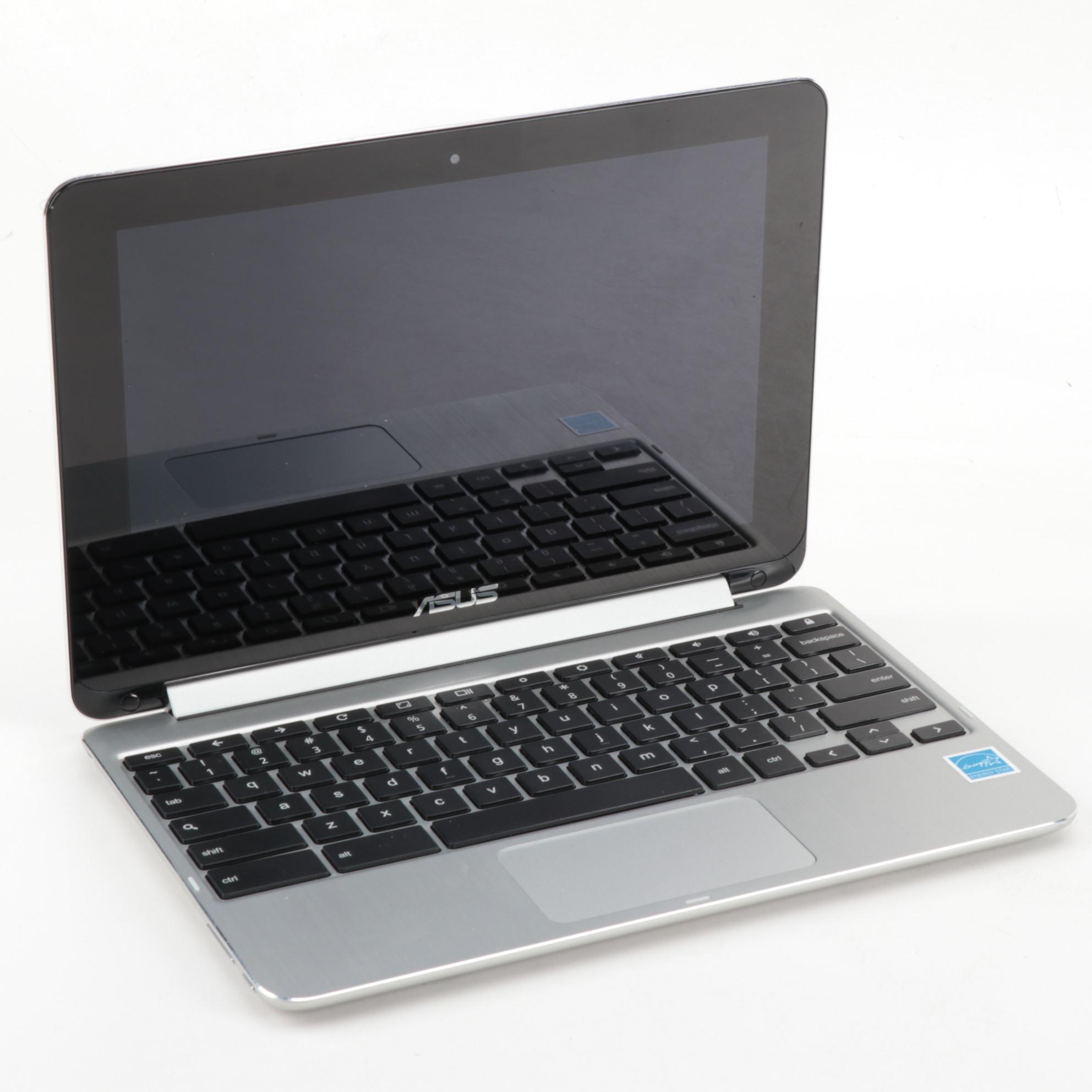 ASUS Flip C100P Chromebook Laptop with Power Adapter, 2016