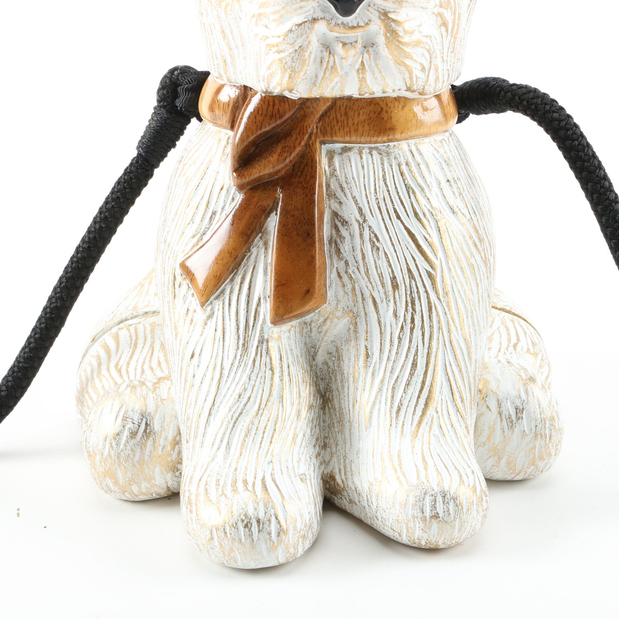 Timmy Woods of Beverly Hills Handcrafted Acacia Wood Westie Dog Purse