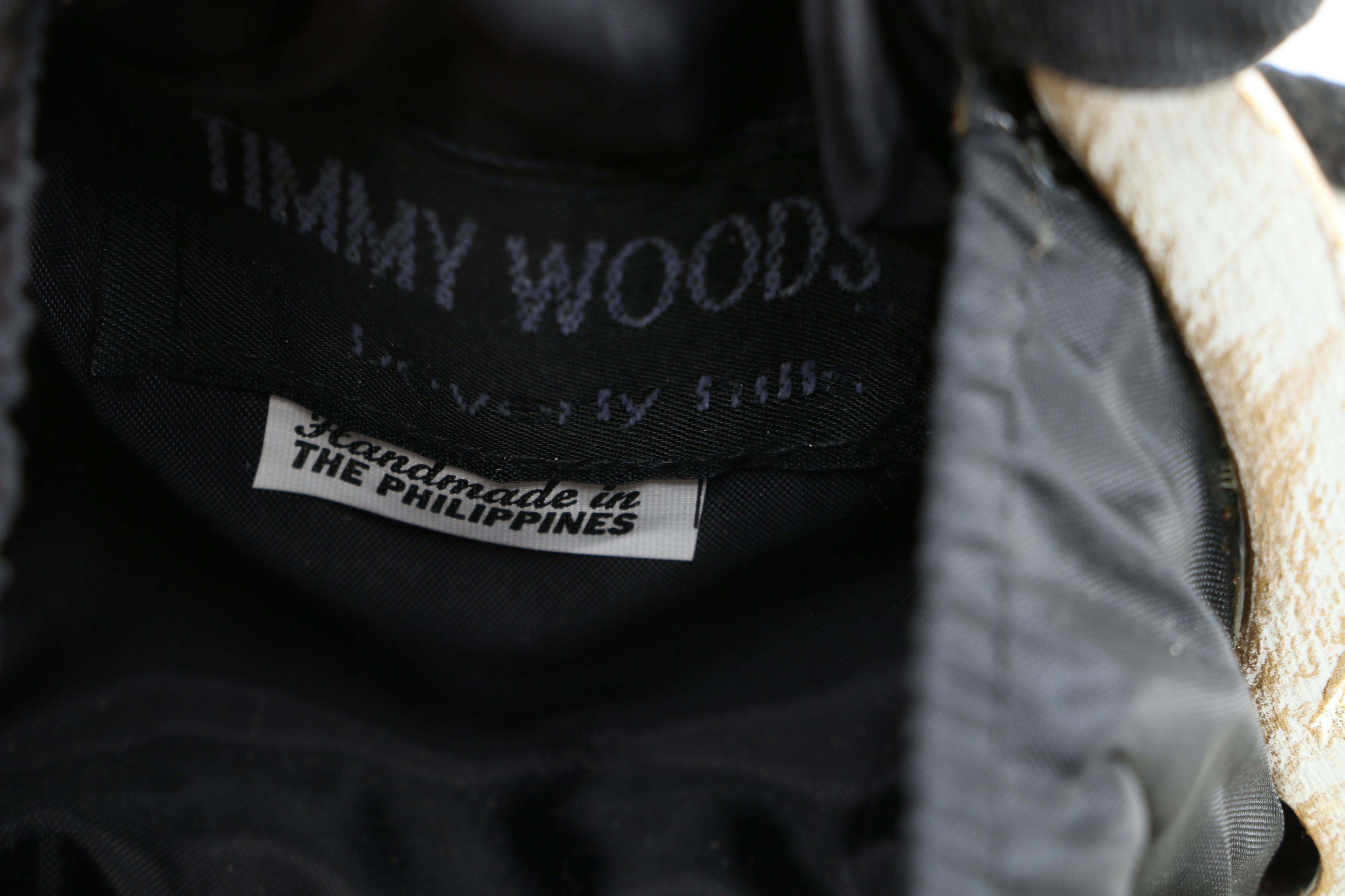 Timmy Woods of Beverly Hills Handcrafted Acacia Wood Westie Dog Purse