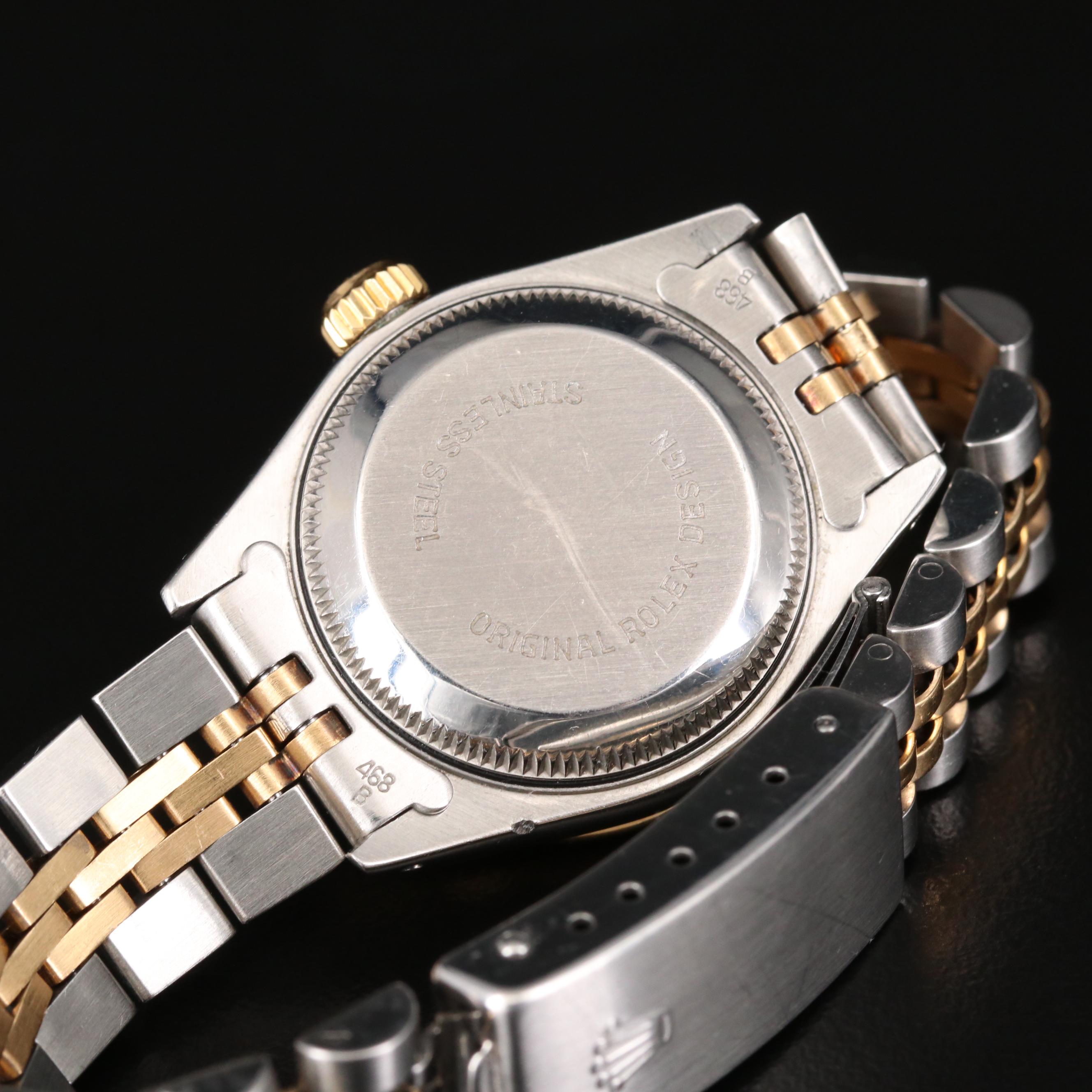 Rolex 18K Gold, Diamond and Stainless Steel Datejust Automatic Watch, 1987