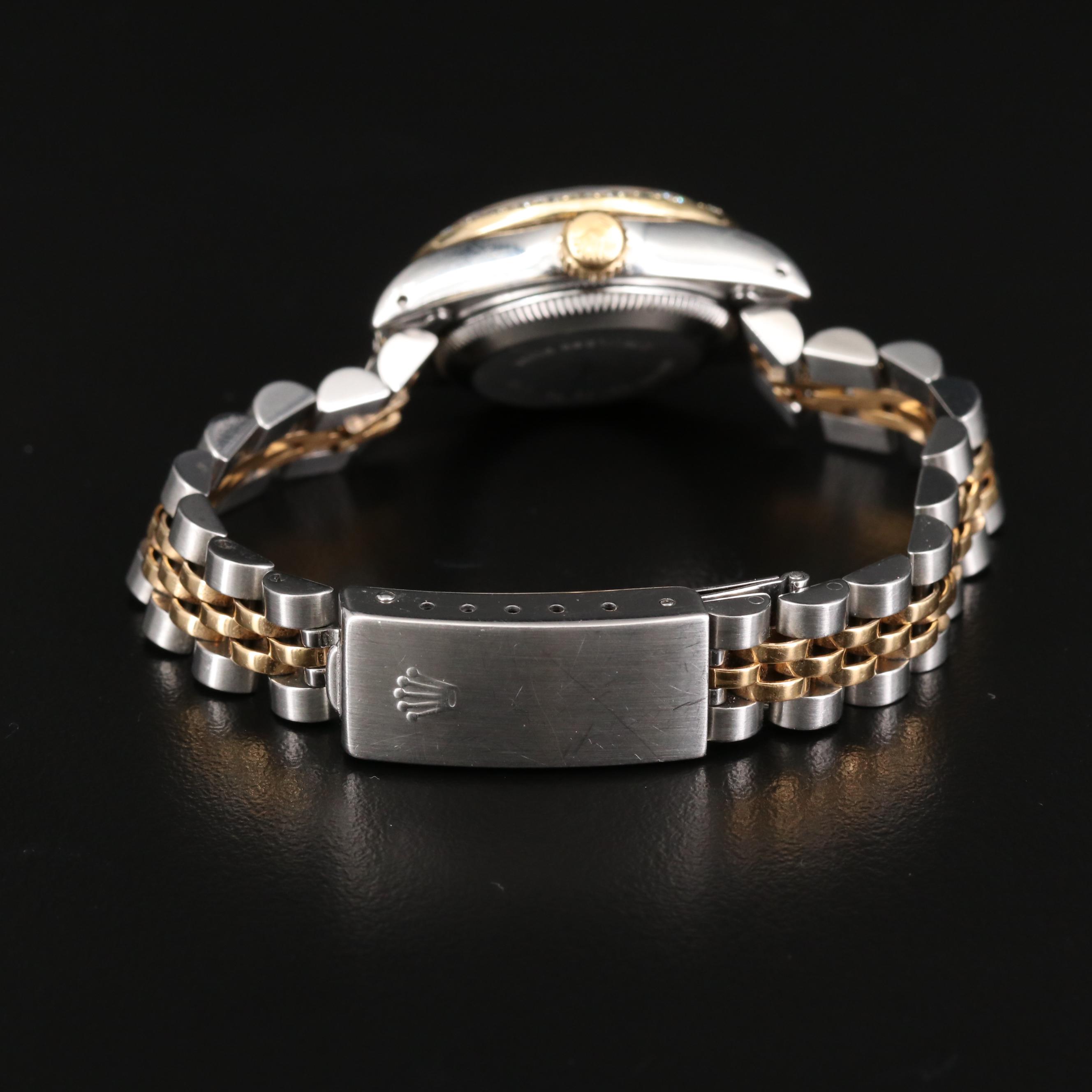 Rolex 18K Gold, Diamond and Stainless Steel Datejust Automatic Watch, 1987