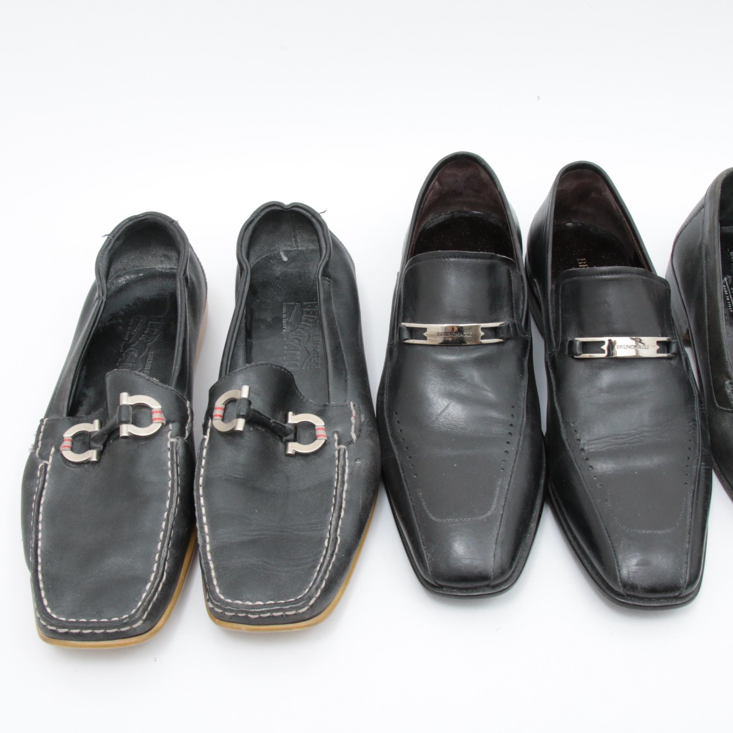Men's Salvatore Ferragamo, Bruno Magli, Bally and Other Loafers and Dress Shoes